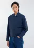 Boxy Cropped Pocket Overshirt | Navy sold by Percival