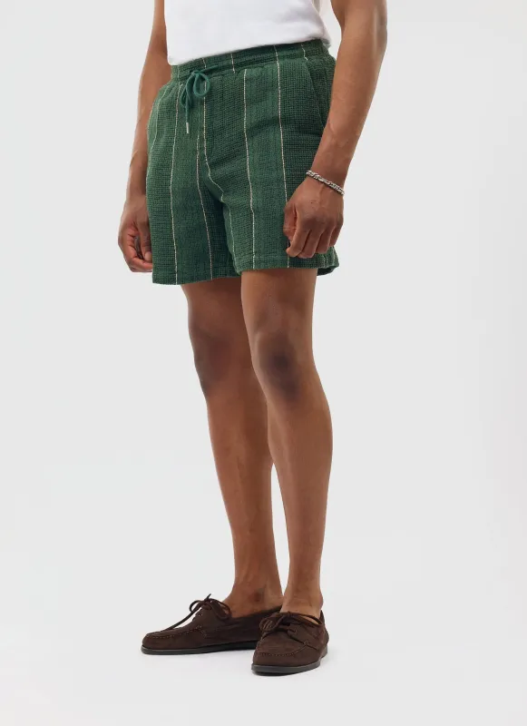 Calabria Shorts | Cotton | Forest sold by Percival