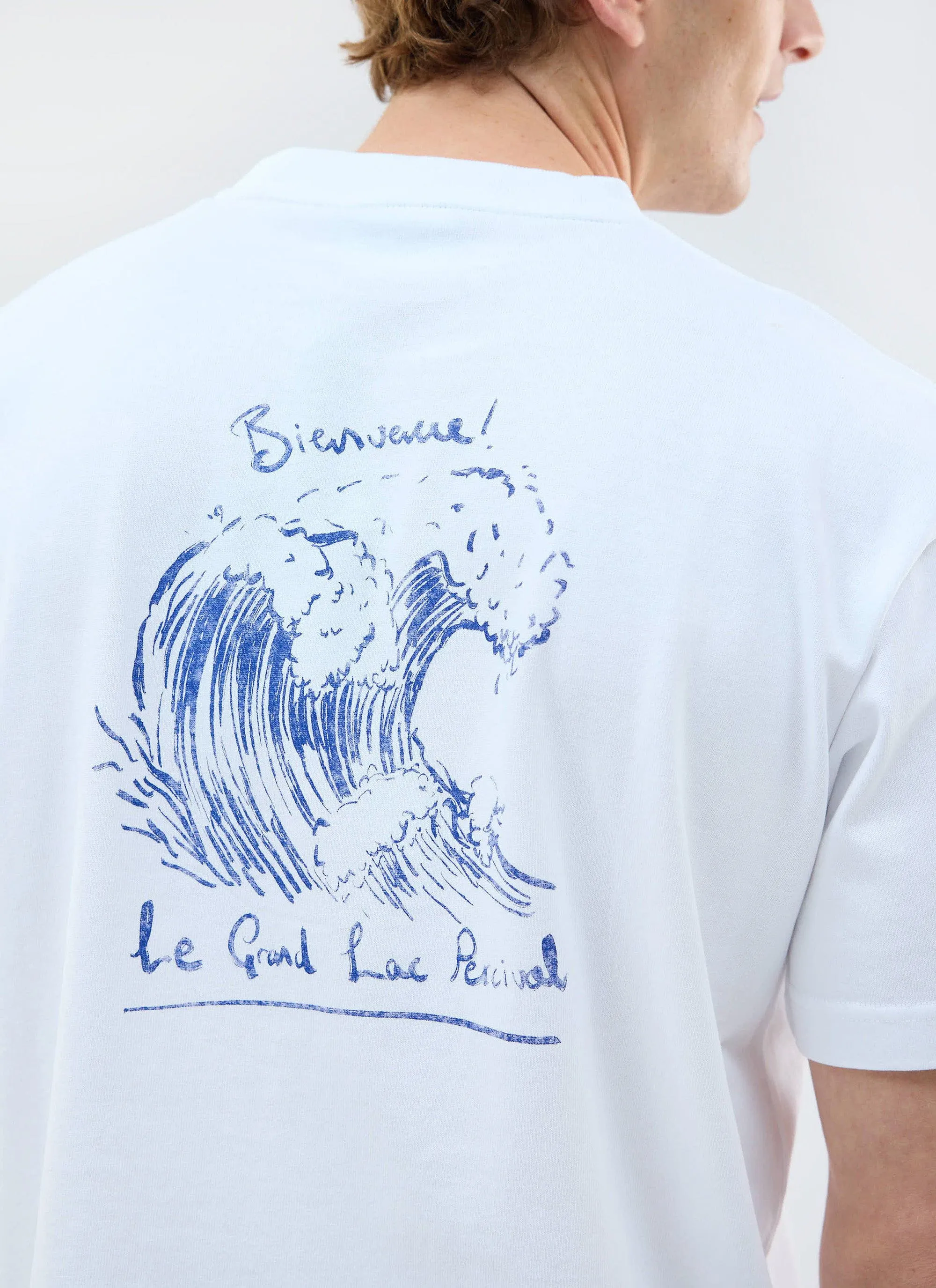 Le Grand Lac Oversized T Shirt | Organic Cotton | White sold by Percival