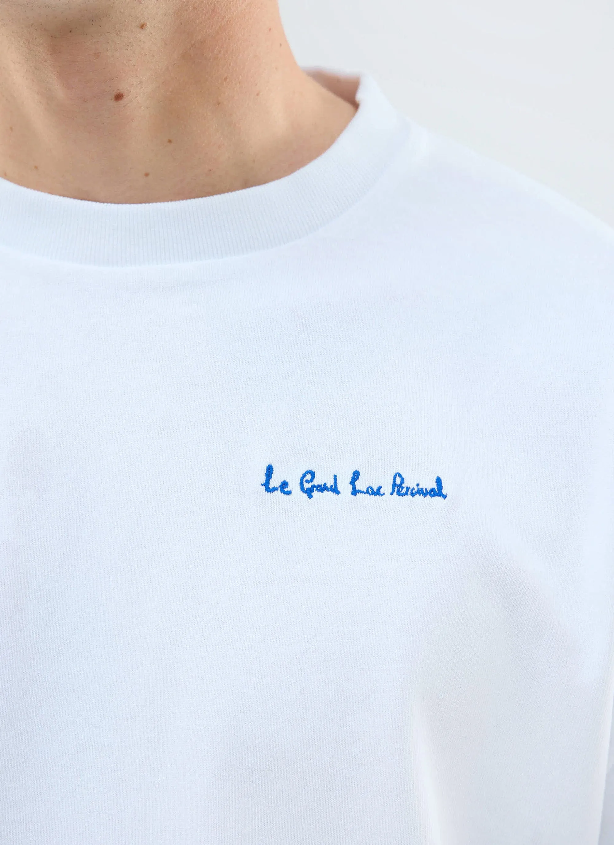 Le Grand Lac Oversized T Shirt | Organic Cotton | White sold by Percival product image thumbnail 5