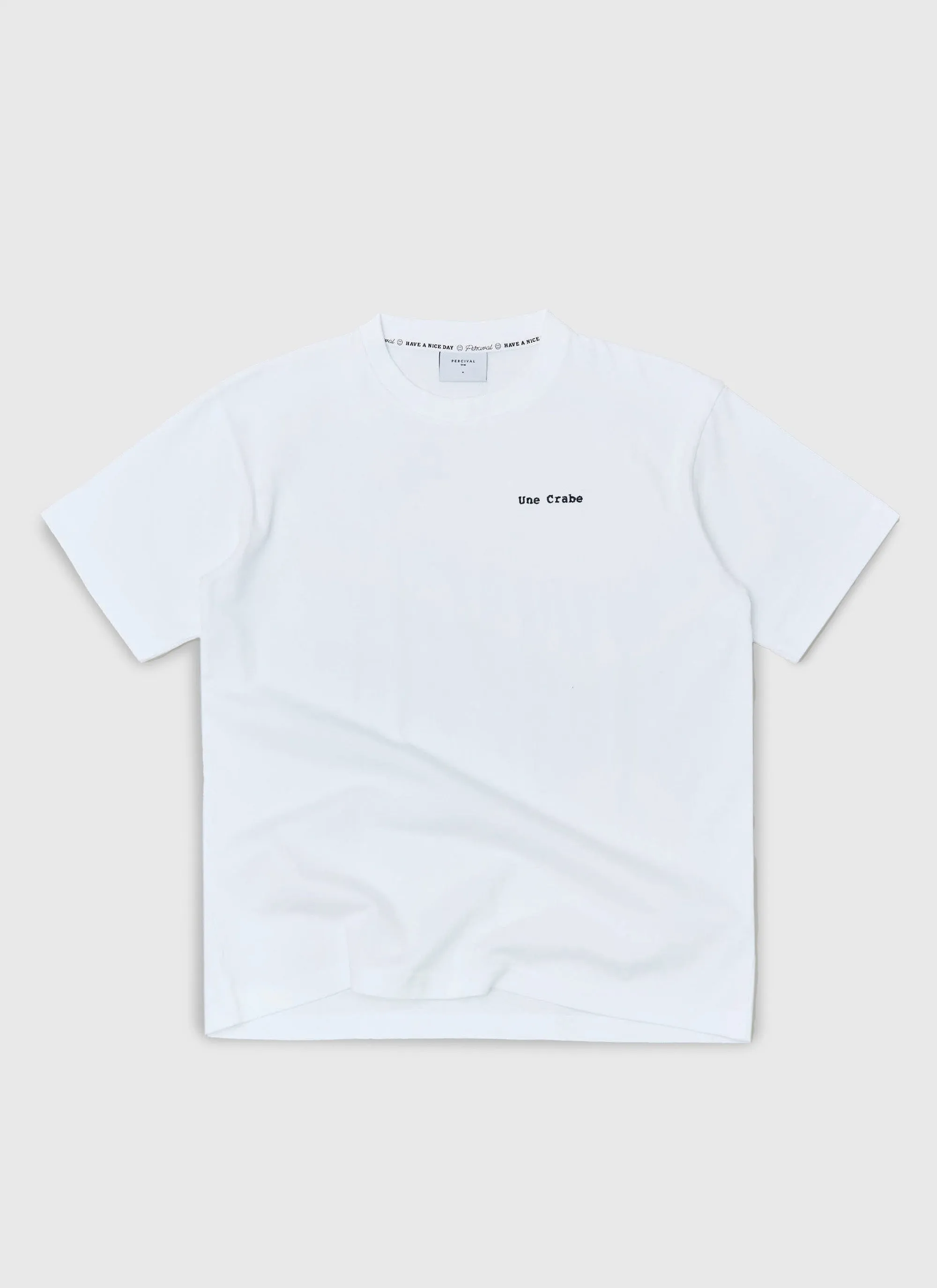 Une Crab Oversized T Shirt | Organic Cotton | White sold by Percival product image thumbnail 2