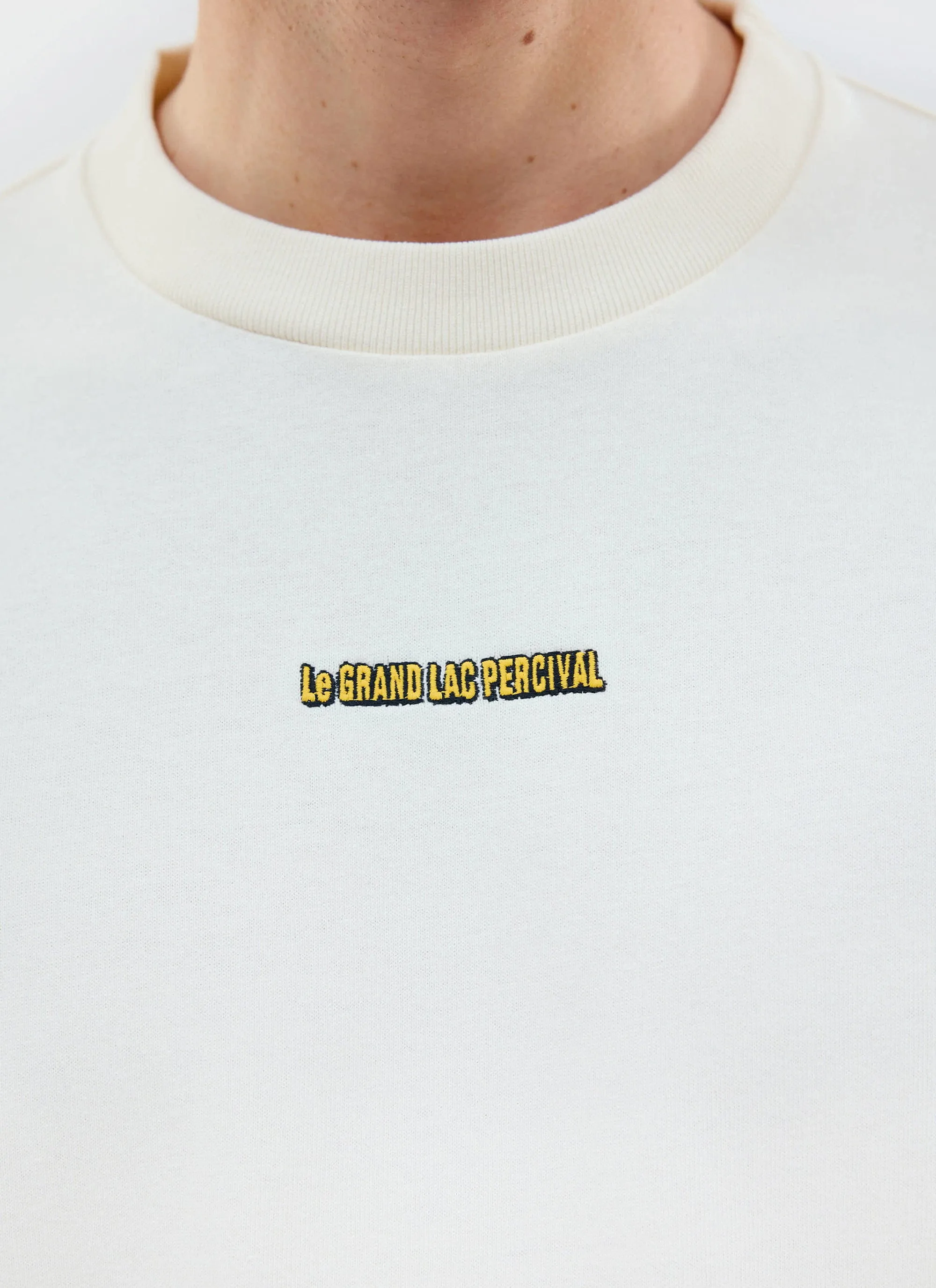 Sailing Boat Oversized T Shirt | Organic Cotton | Ecru sold by Percival product image thumbnail 5