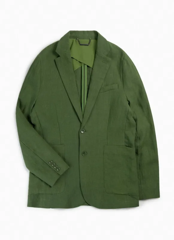 Tailored Linen Blazer | Sage sold by Percival