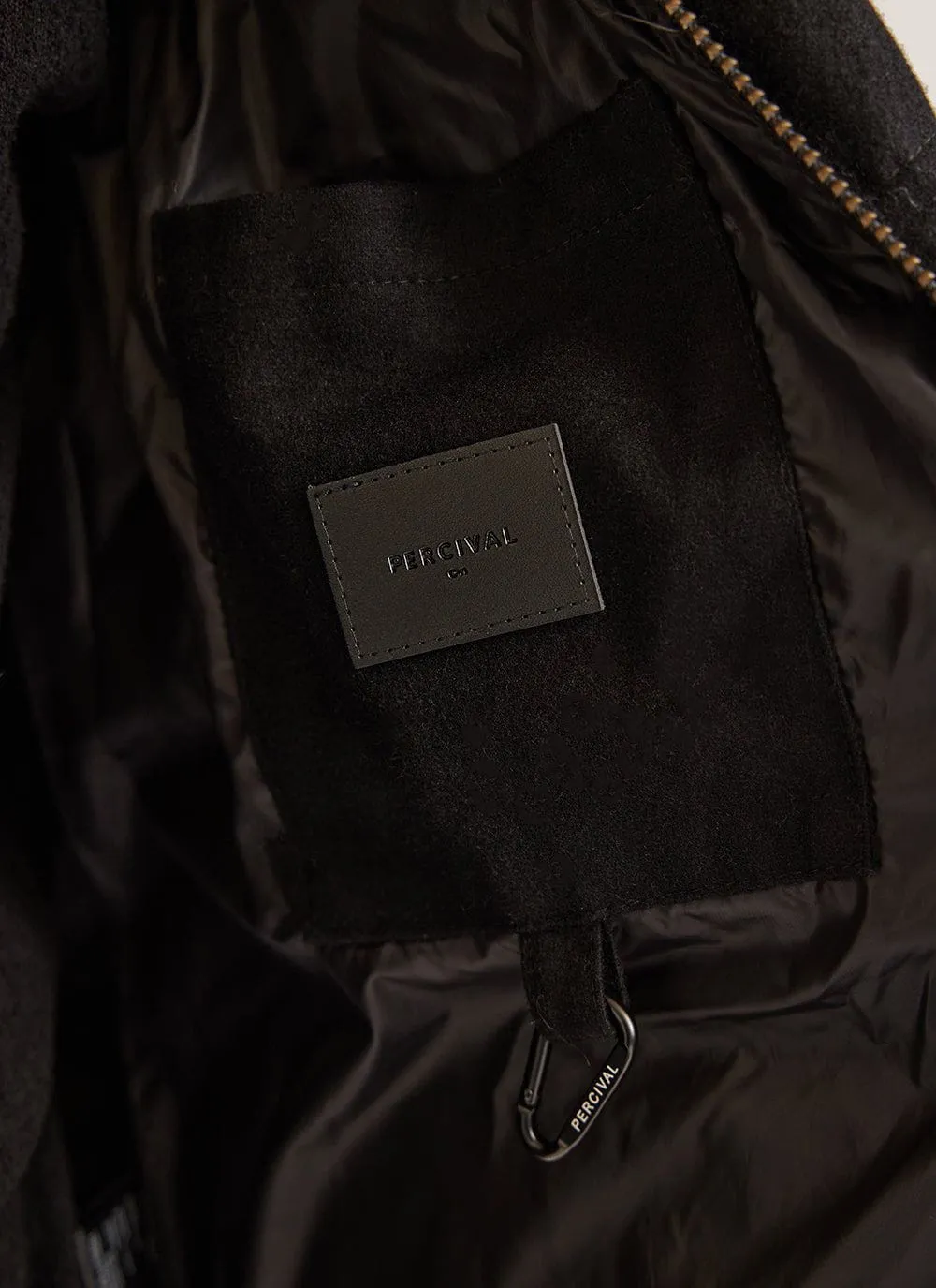 Puffer Jacket | Wool Melton | Black sold by Percival product image thumbnail 5