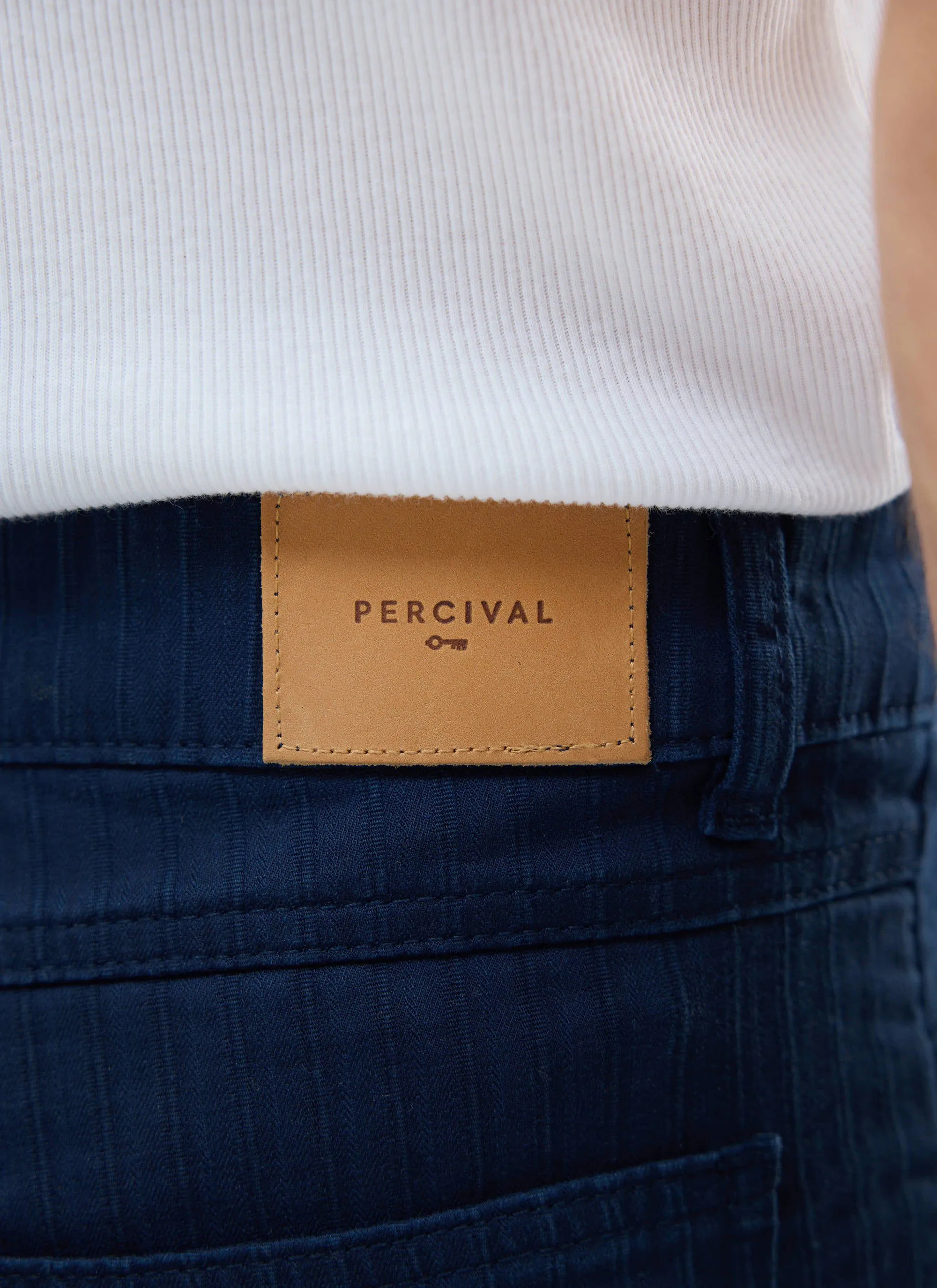 Rocco 5 Pocket Trousers | Cotton | Navy sold by Percival product image thumbnail 5