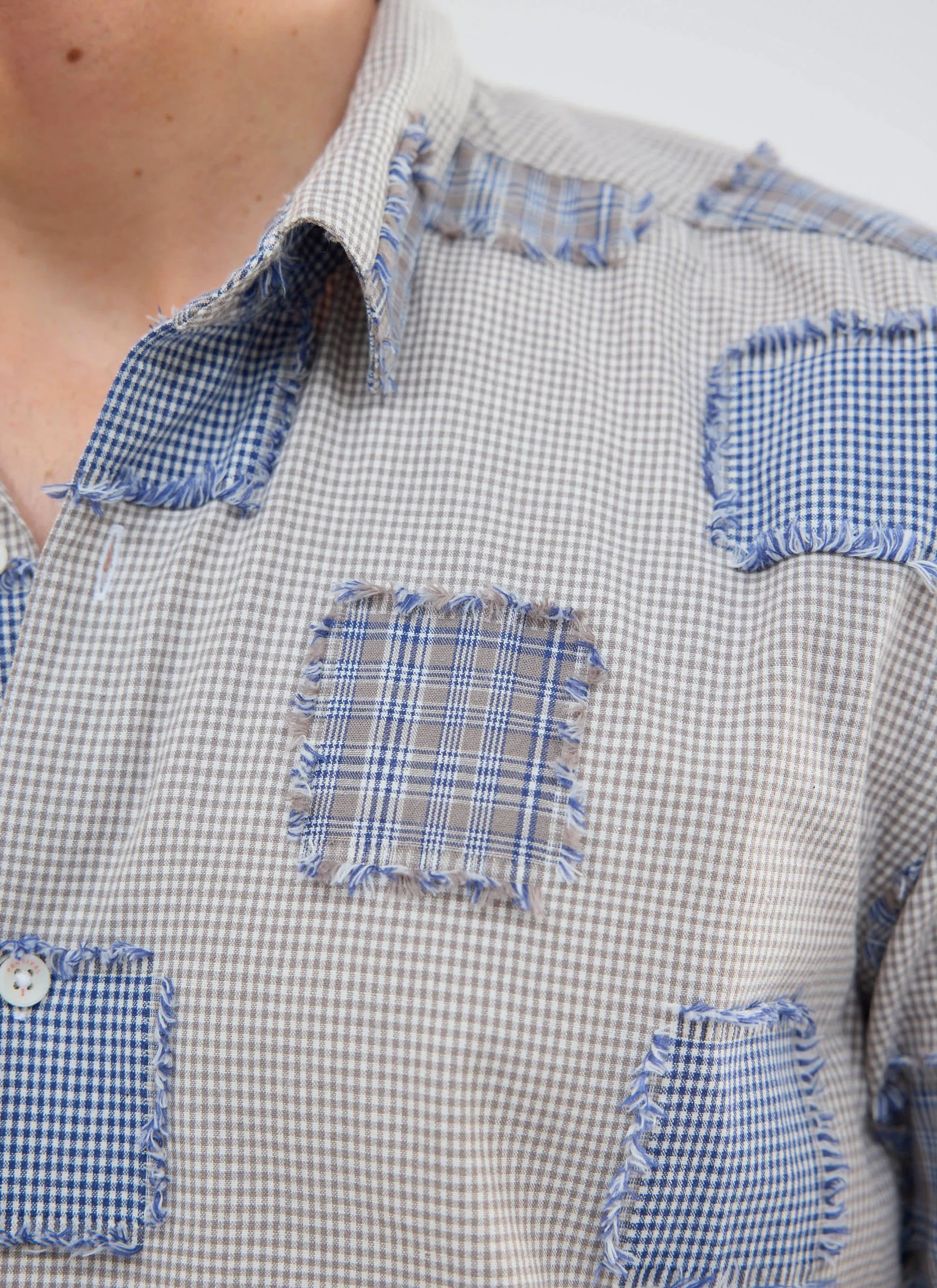 Bruno Boxy Clerk Shirt | Grey sold by Percival product image thumbnail 2