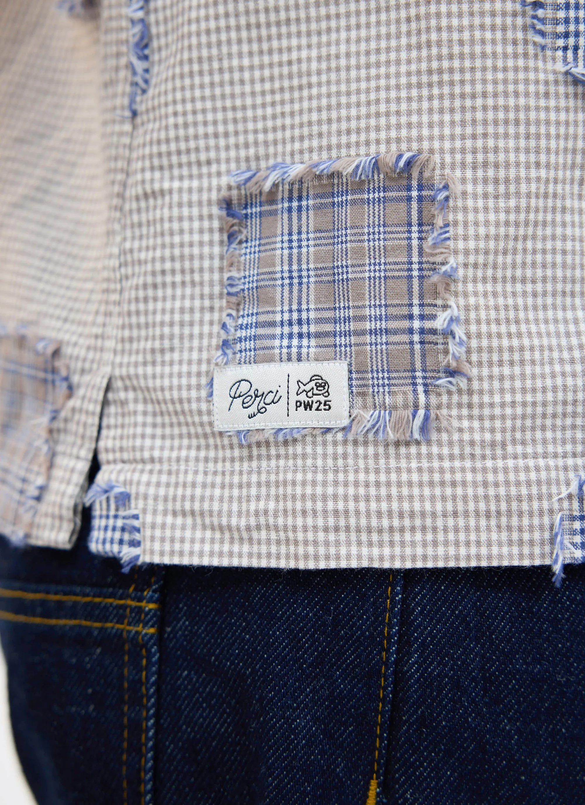 Bruno Boxy Clerk Shirt | Grey sold by Percival product image thumbnail 3