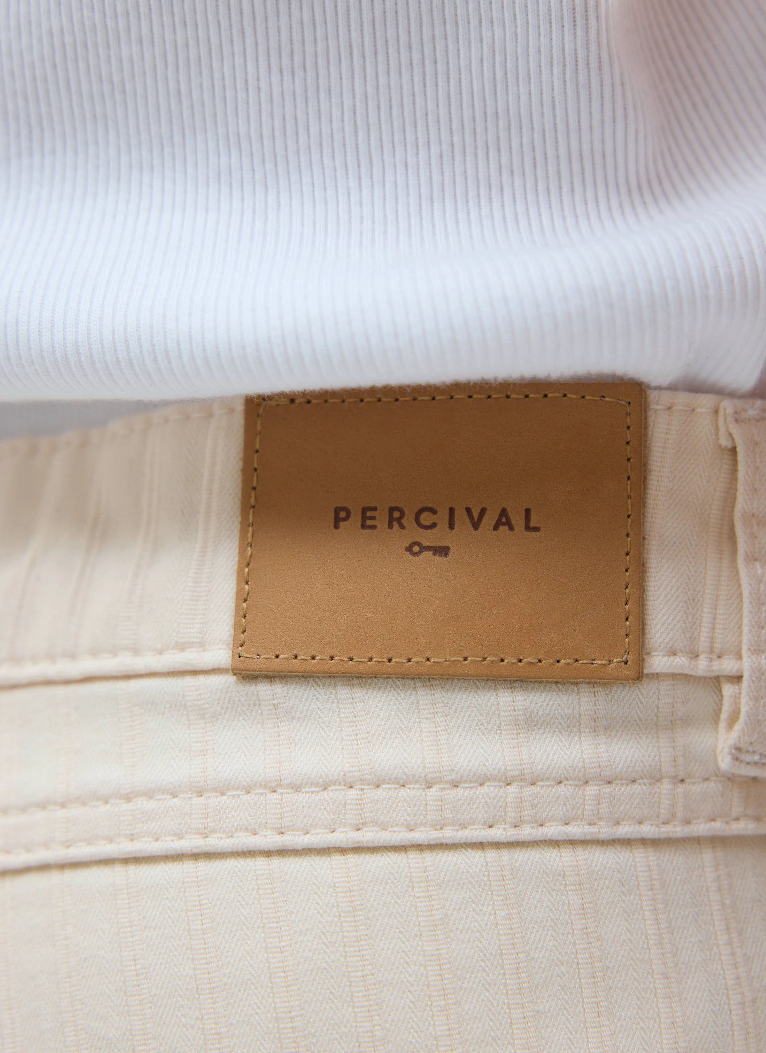 Rocco 5 Pocket Trousers | Cotton | Ecru sold by Percival product image thumbnail 2