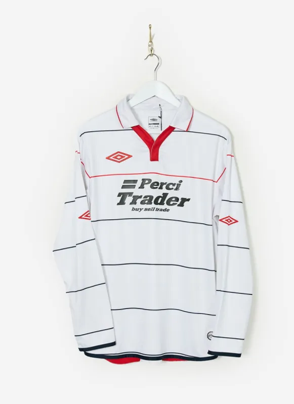 90s Umbro Shirt #17 | Percival x Classic Football Shirts | White sold by Percival