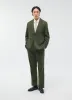 Relaxed Tailored Blazer | Micro Check | Forest sold by Percival