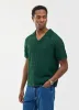 Crochet Groundsman Shirt | Cotton | Forest sold by Percival