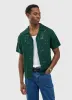 Crochet Groundsman Shirt | Cotton | Forest sold by Percival