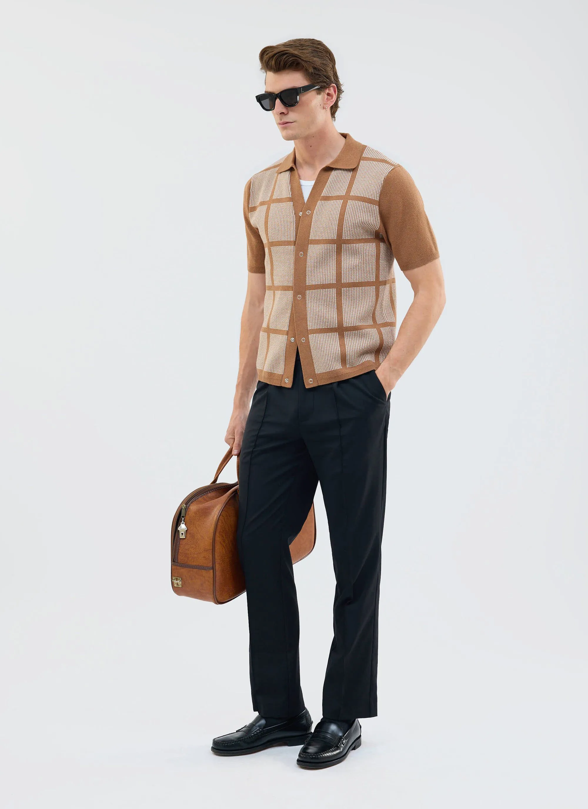 Tailored Elasticated Waist Trousers | Cotton | Black sold by Percival product image thumbnail 2