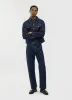 Western Trucker Jacket | Denim | Dark Indigo sold by Percival