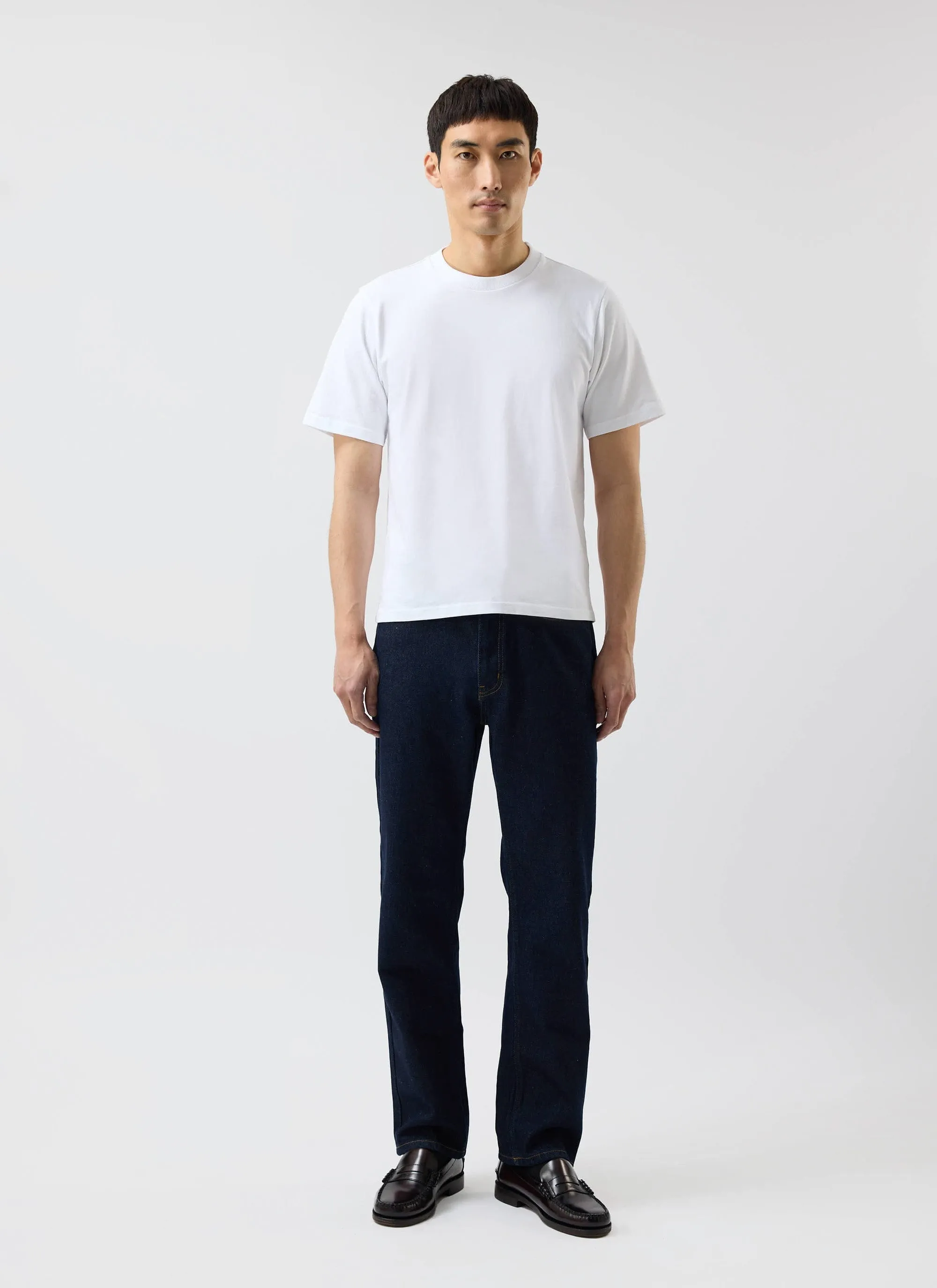 Cropped Regular Fit T Shirt | Organic Cotton | White sold by Percival product image thumbnail 4