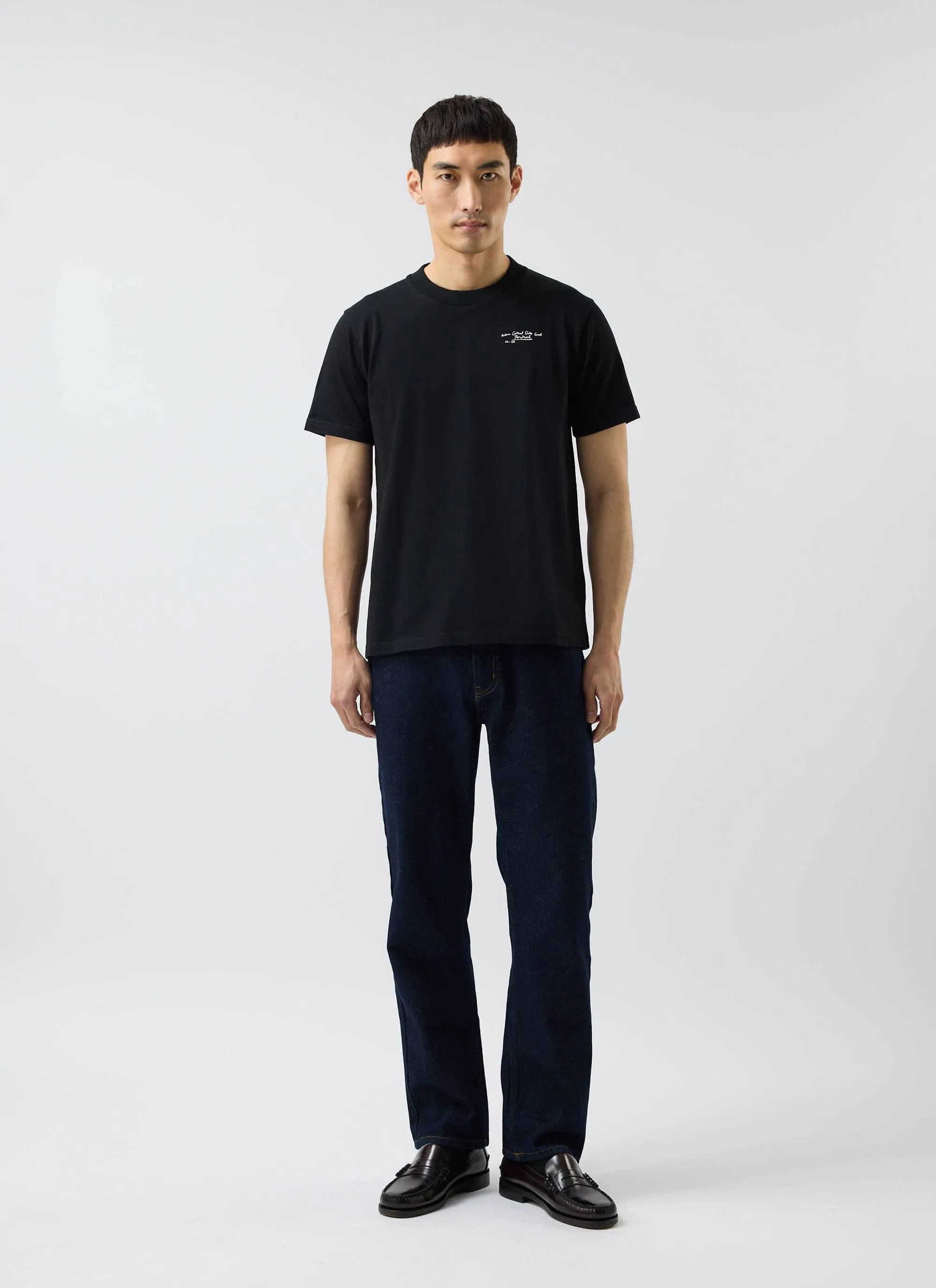 Picnic T Shirt | Embrodiered Organic Cotton | Black sold by Percival product image thumbnail 4