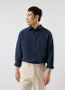Pearce Shirt | Linen | Navy sold by Percival