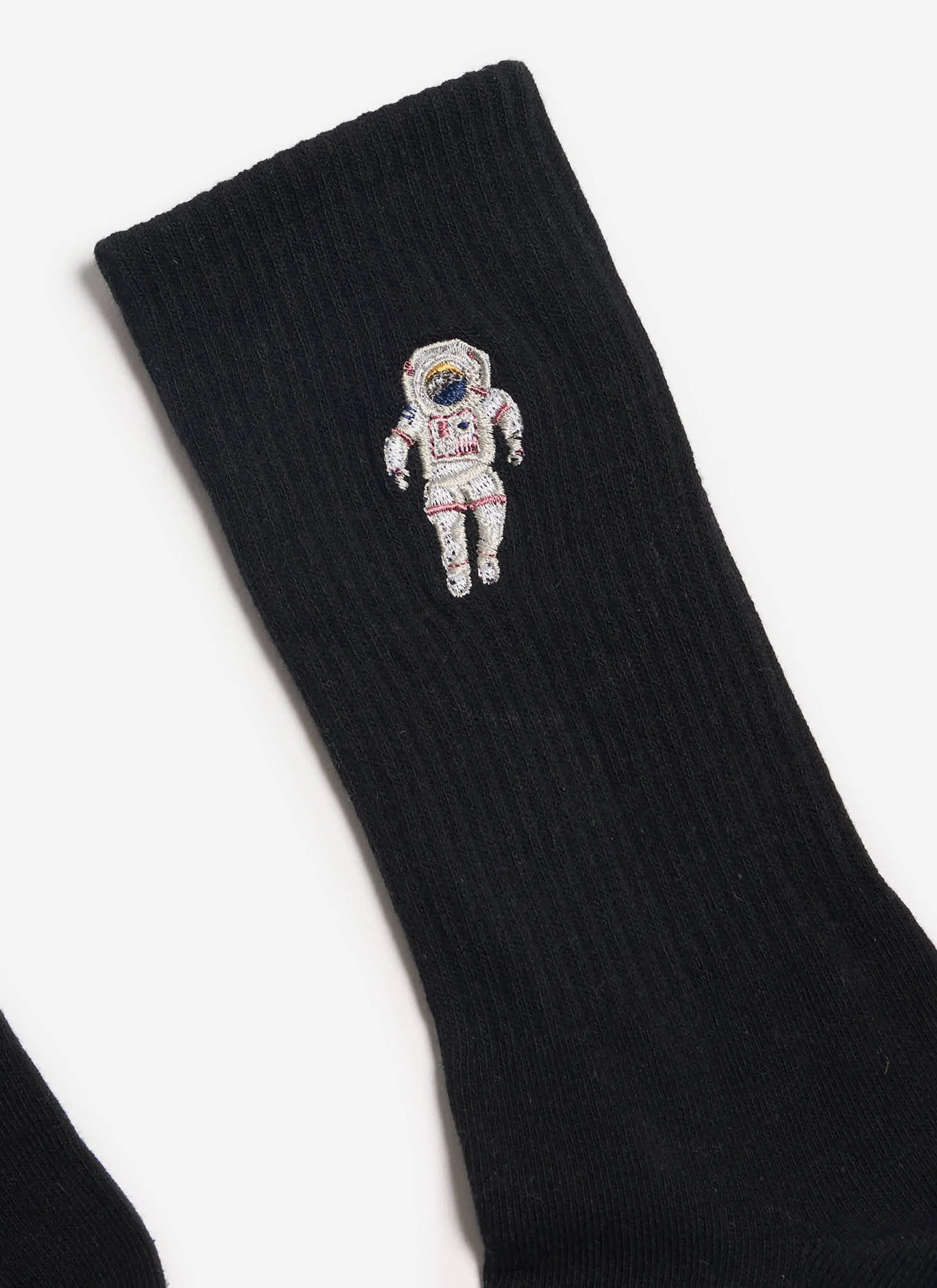 Spaceman Embroidered Socks | Black sold by Percival product image thumbnail 2