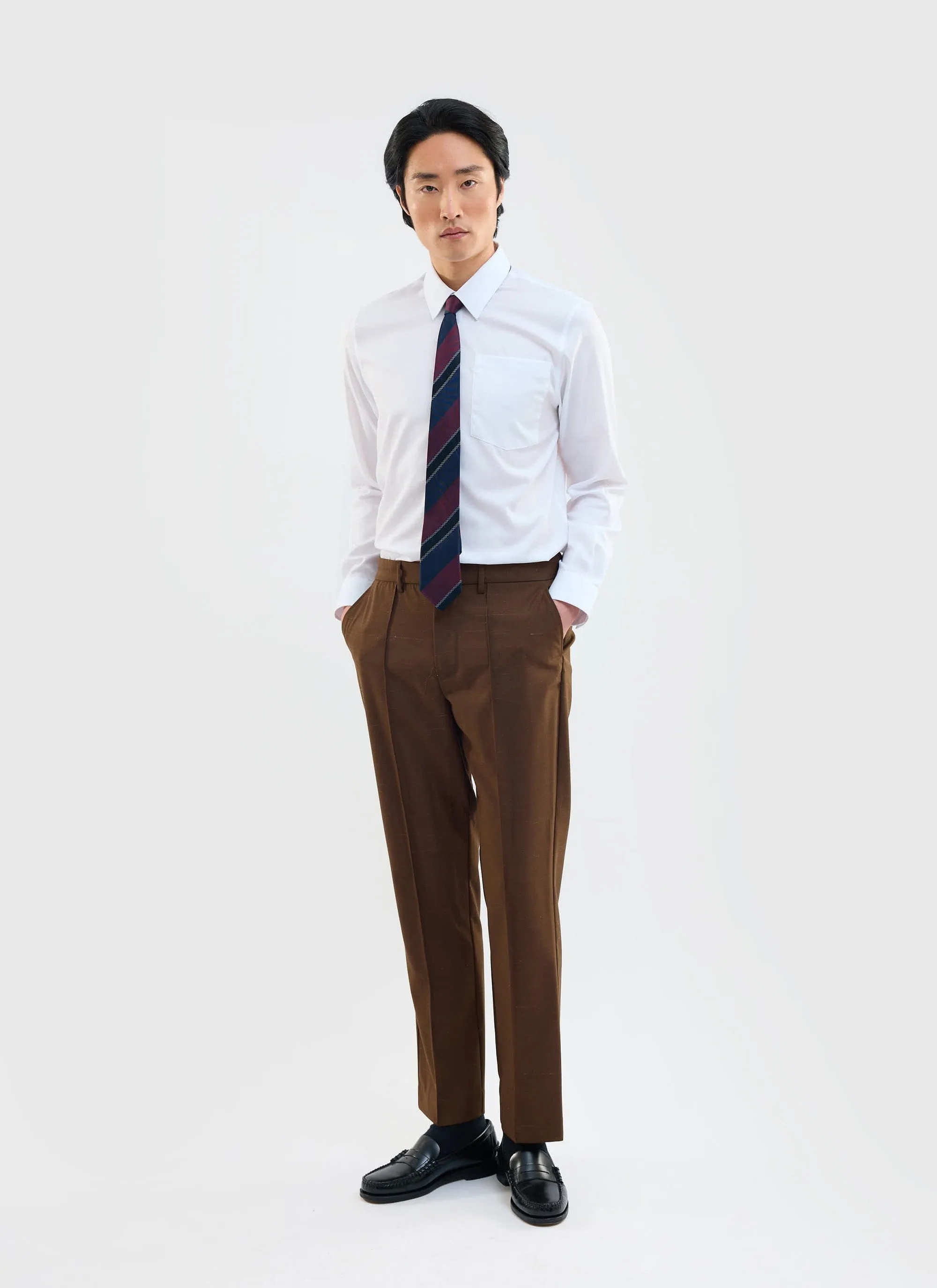 Formal Classic Shirt | Cotton Poplin | White sold by Percival product image thumbnail 3