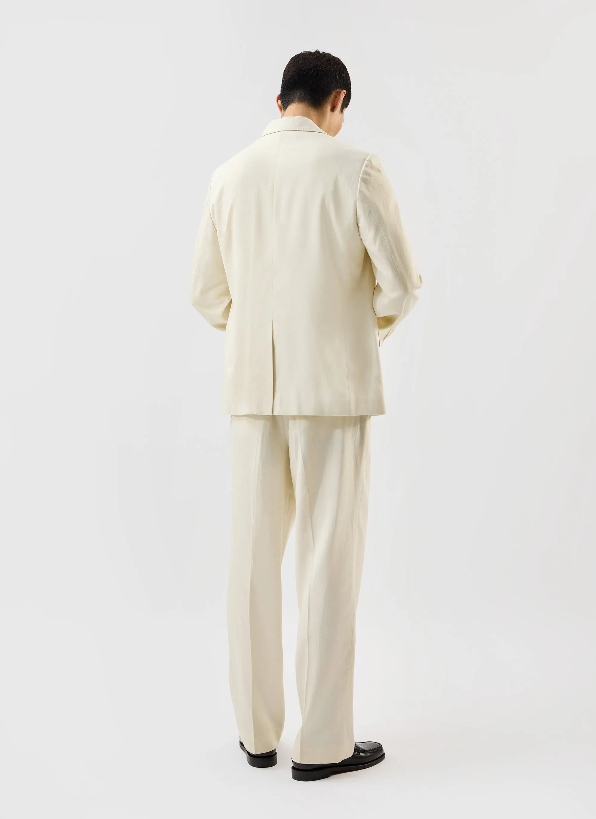 Men's Tailored Blazer | Percival x Warren | Ecru Cream sold by Percival product image thumbnail 5