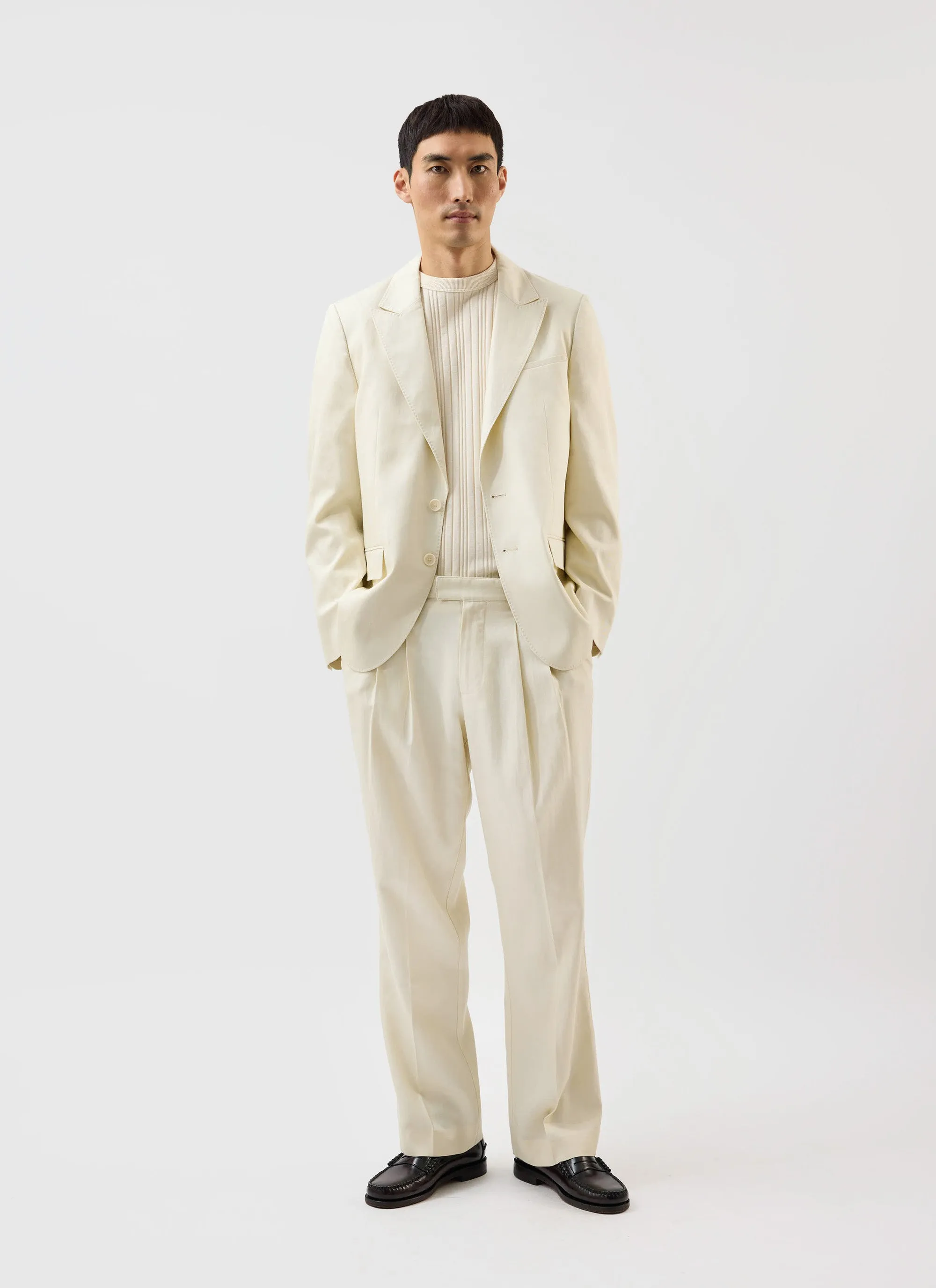 Men's Tailored Blazer | Percival x Warren | Ecru Cream sold by Percival