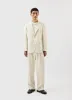 Lyocell Tailored Blazer | Percival x Warren | Ecru sold by Percival