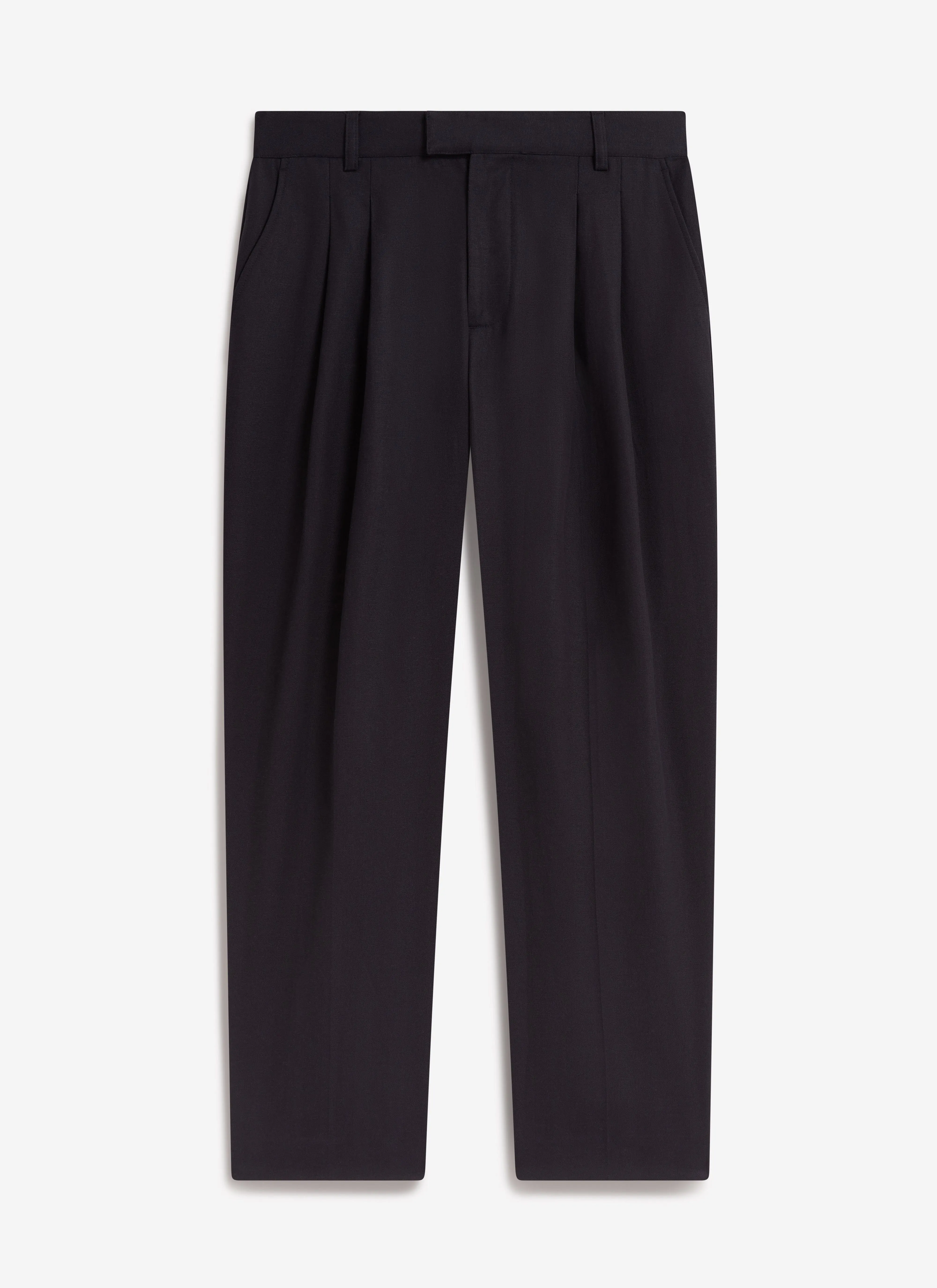 Pleated Tailored Trousers | Percival x Warren | Navy Blue sold by Percival product image thumbnail 4