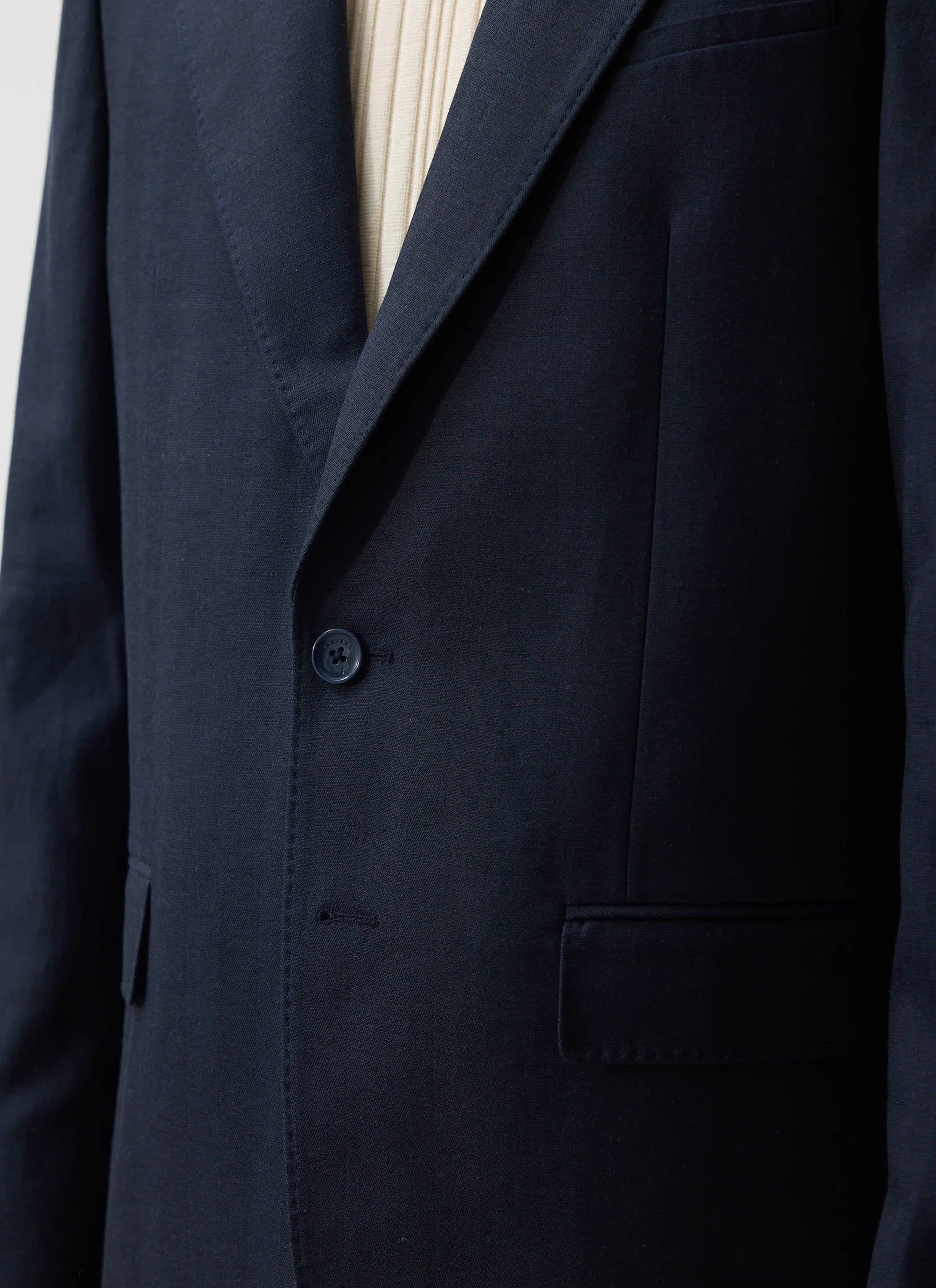 Lyocell Tailored Blazer | Percival x Warren | Navy sold by Percival product image thumbnail 5