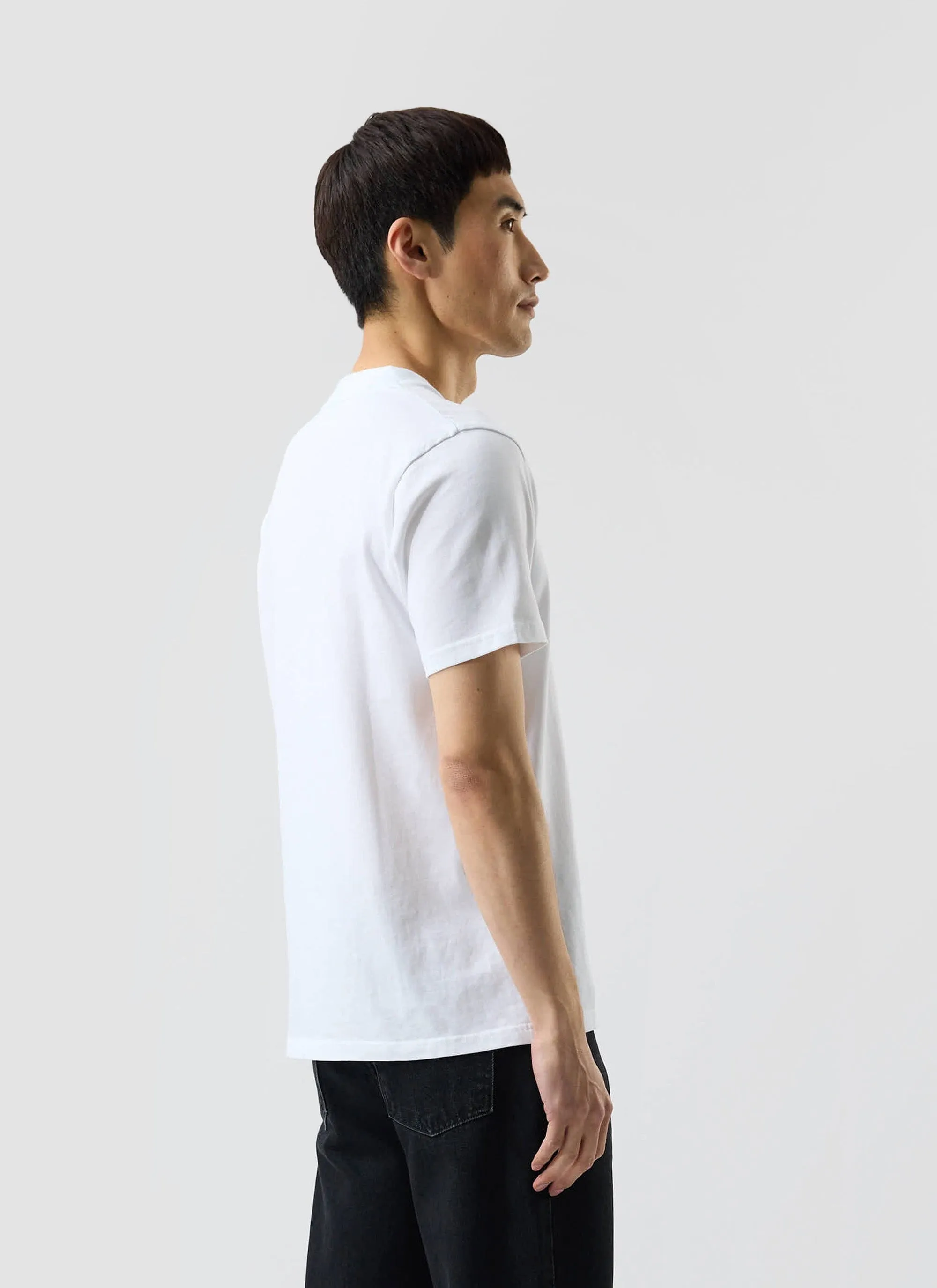 Old Fashioned T Shirt | Embroidered Organic Cotton | White sold by Percival product image thumbnail 5