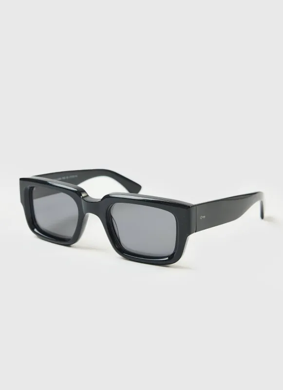 P002-E2 Black Sunglasses | Black Polarized Lenses sold by Percival