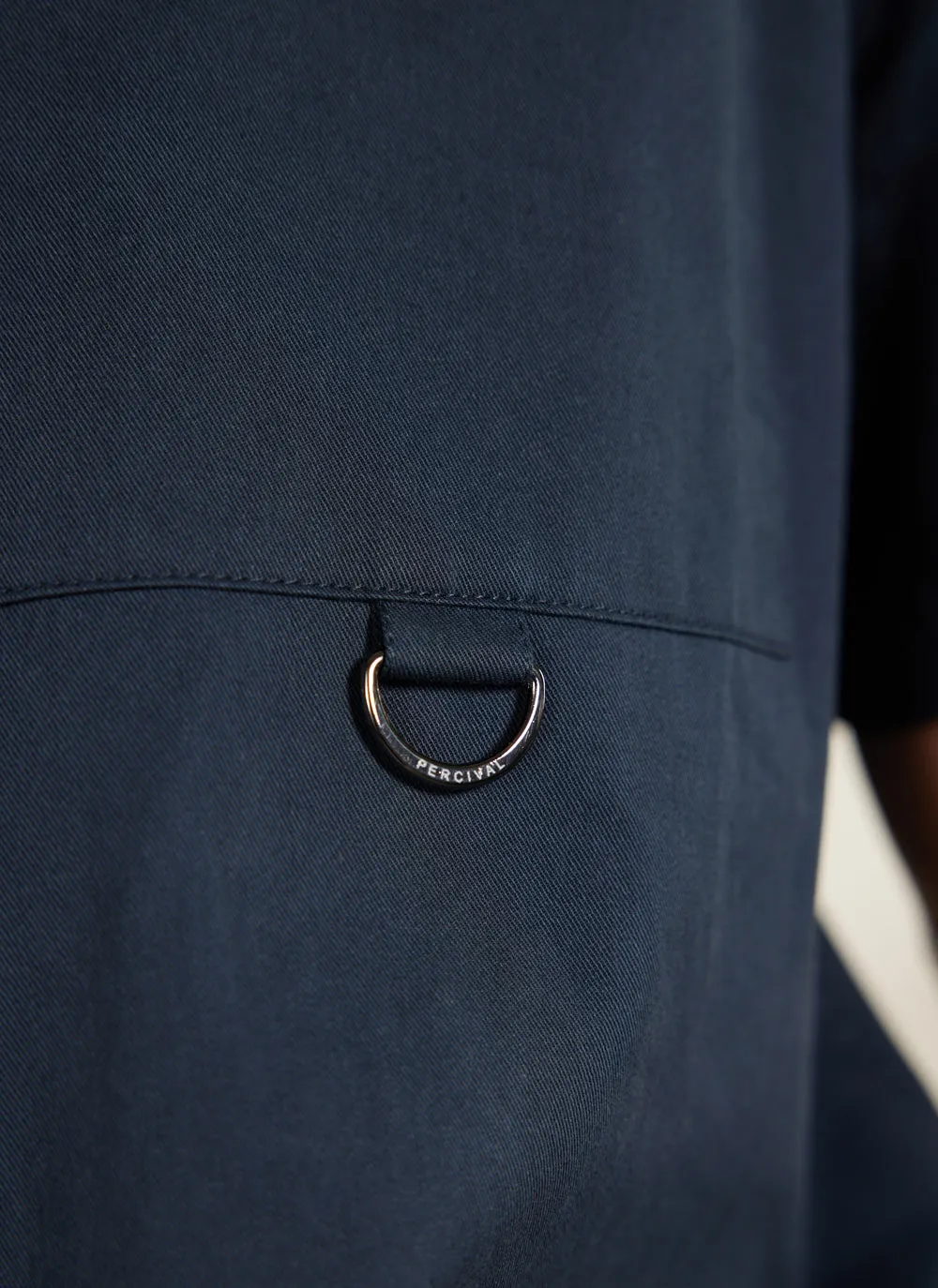 Auxiliary Boxy Clerk Shirt | Navy sold by Percival product image thumbnail 5