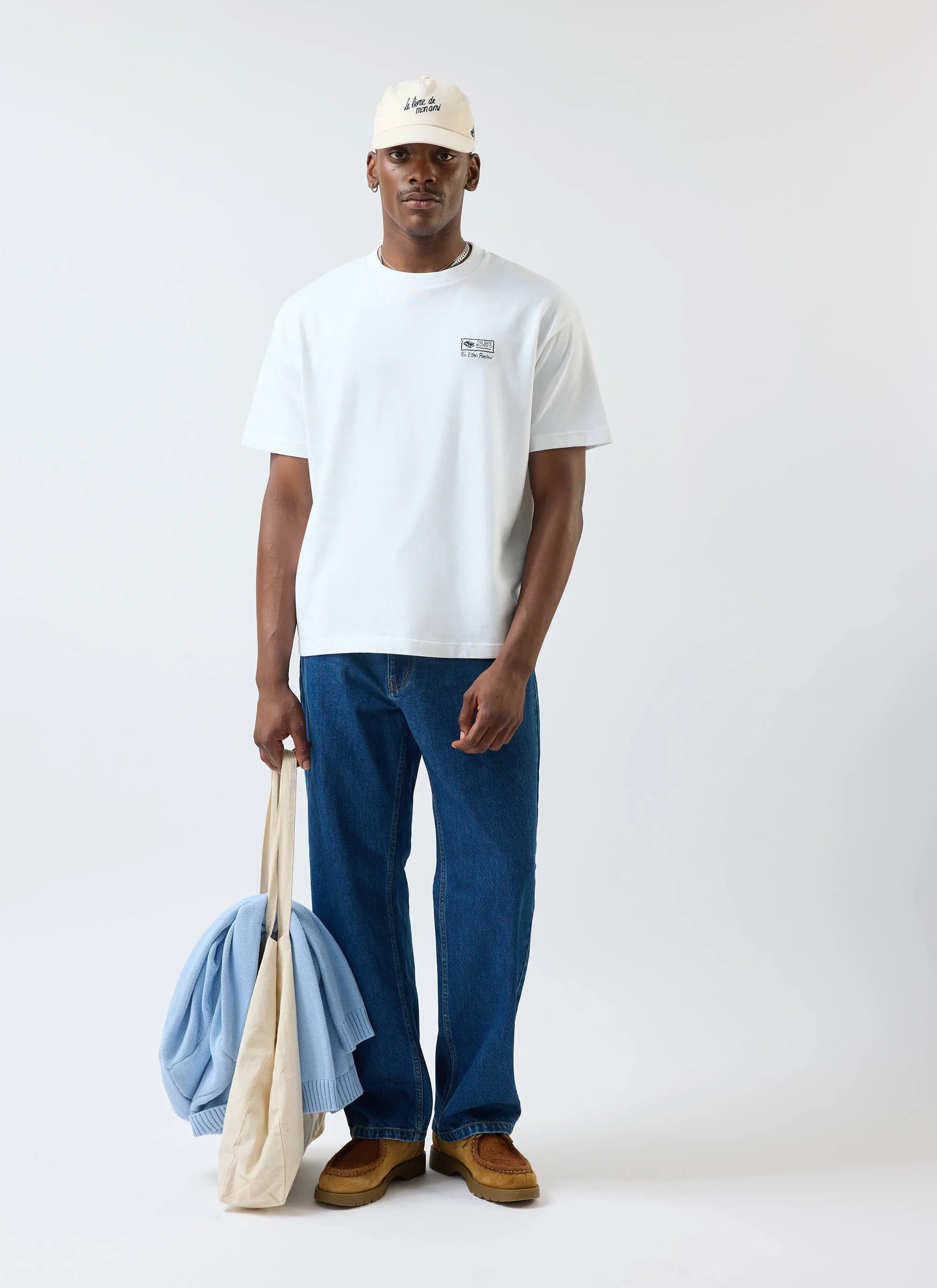 Ex Libris Oversized T Shirt | Cotton | White sold by Percival product image thumbnail 3