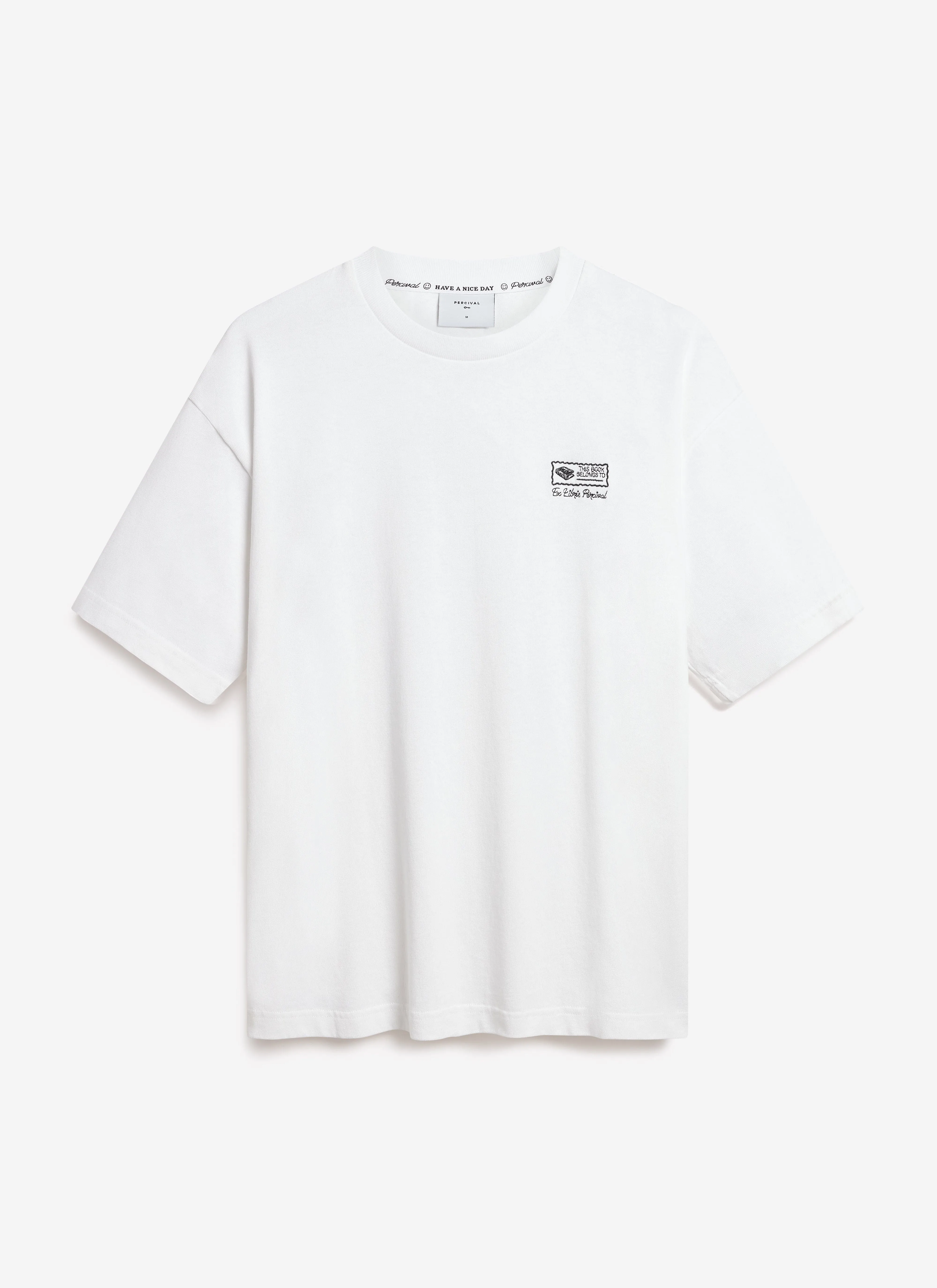 Ex Libris Oversized T Shirt | Cotton | White sold by Percival product image thumbnail 2