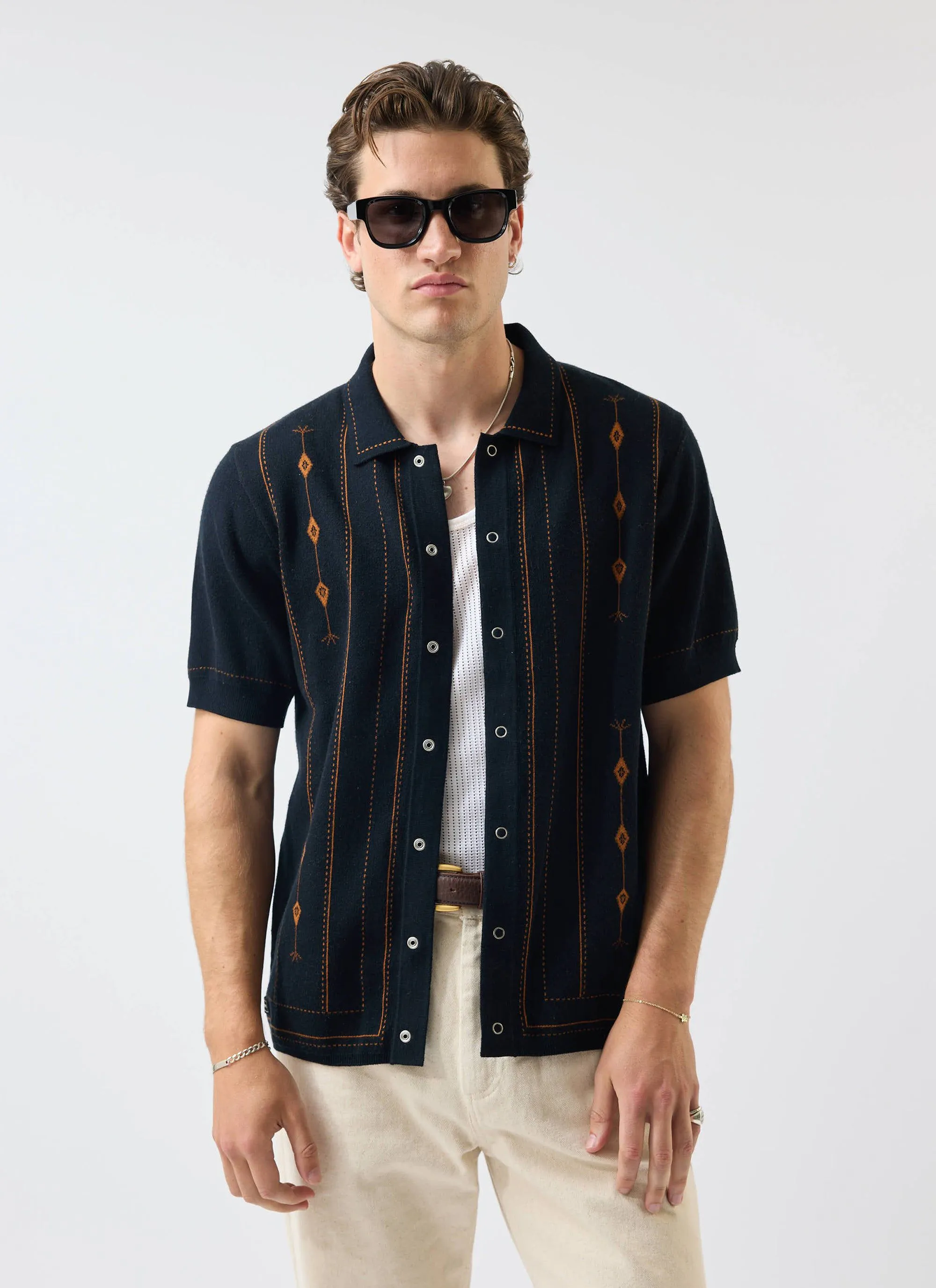 Folio Knitted Shirt | Cotton | Dark Navy sold by Percival product image thumbnail 2