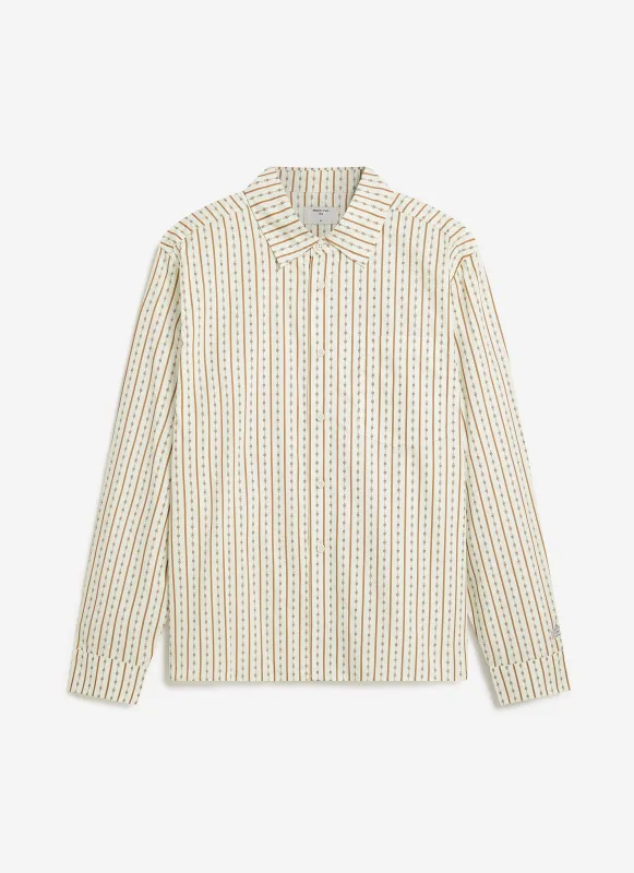 Binding Oversized Pearce Shirt | Cotton | Ecru sold by Percival