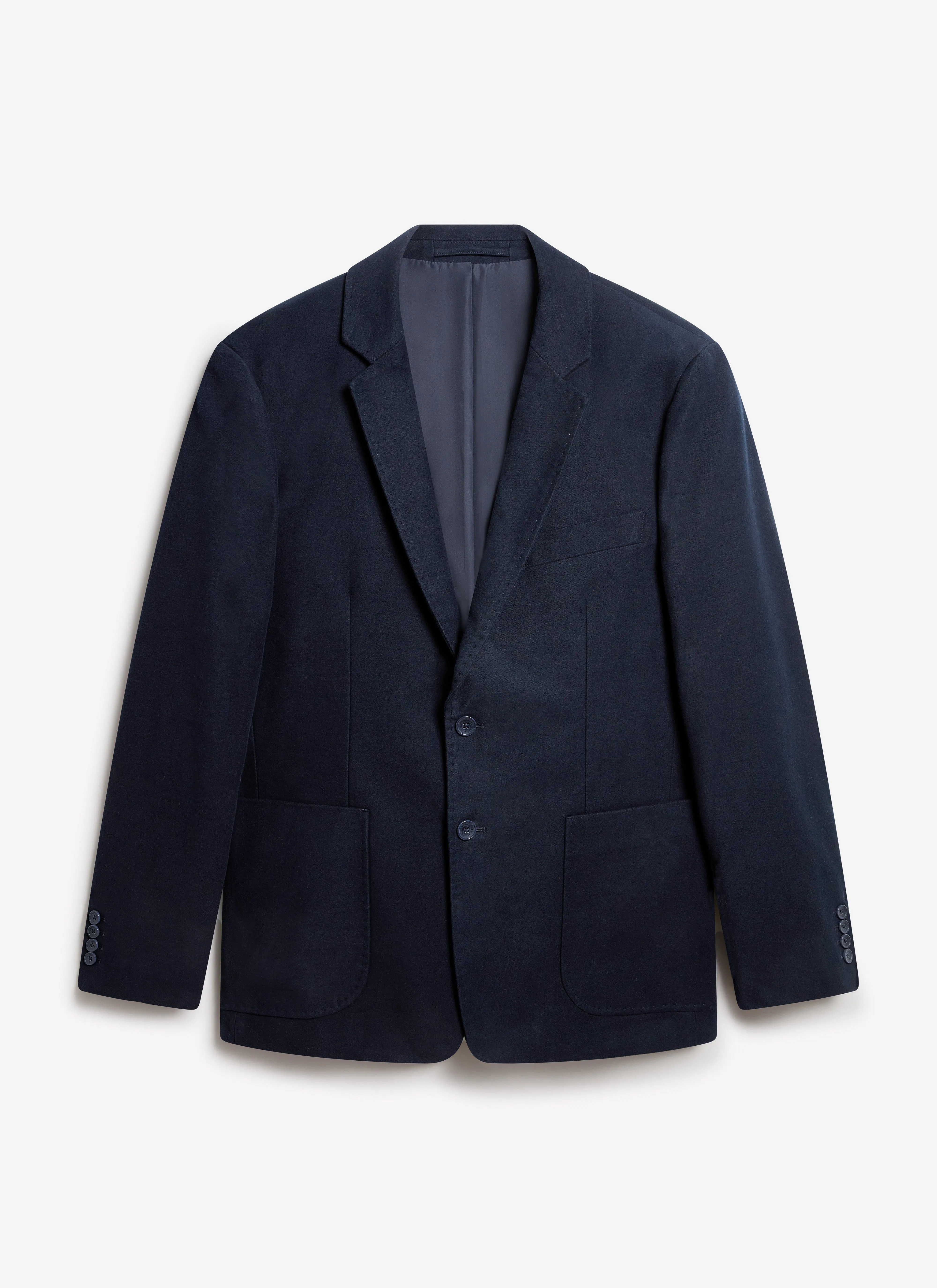 Tailored Moleskin Blazer | Navy sold by Percival product image thumbnail 2