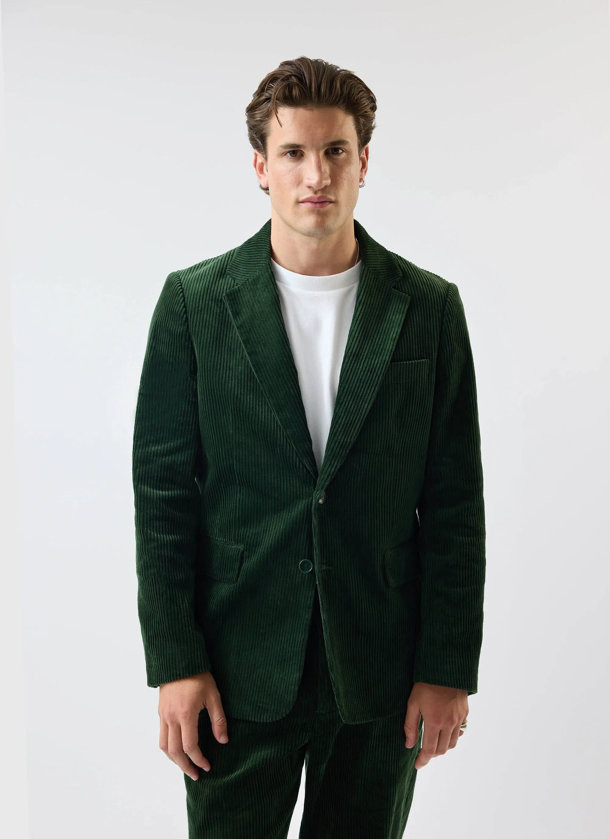 Tailored Blazer | Chunky Cord | Forest sold by Percival product image thumbnail 5