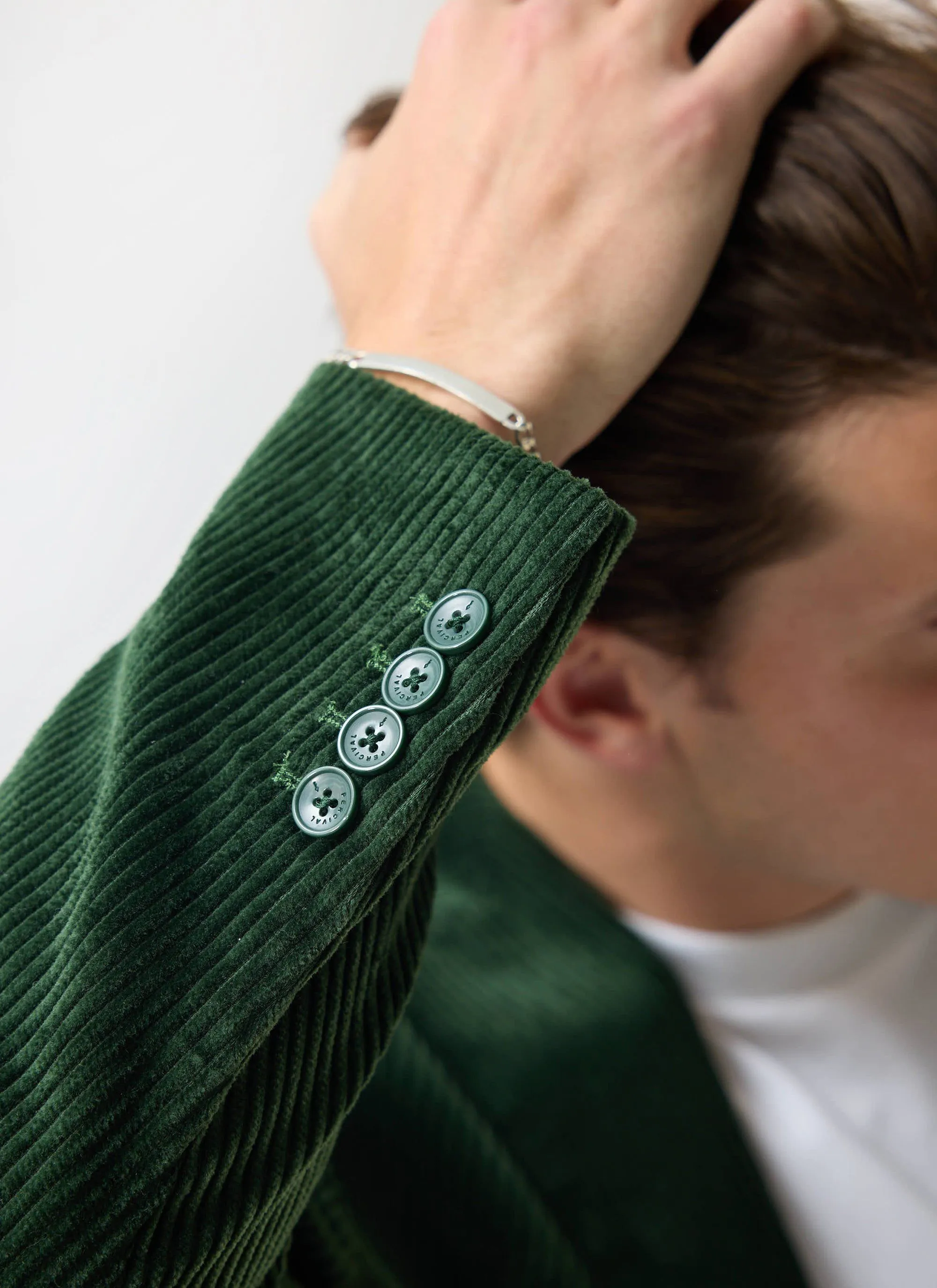 Tailored Blazer | Chunky Cord | Forest sold by Percival product image thumbnail 4