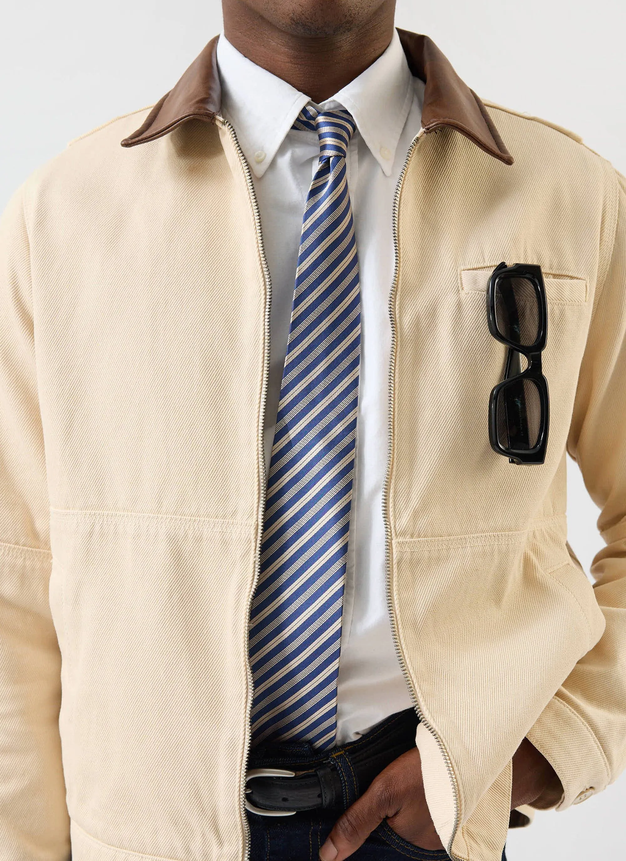 Micro Stripe Silk Tie | Burgundy sold by Percival product image thumbnail 2