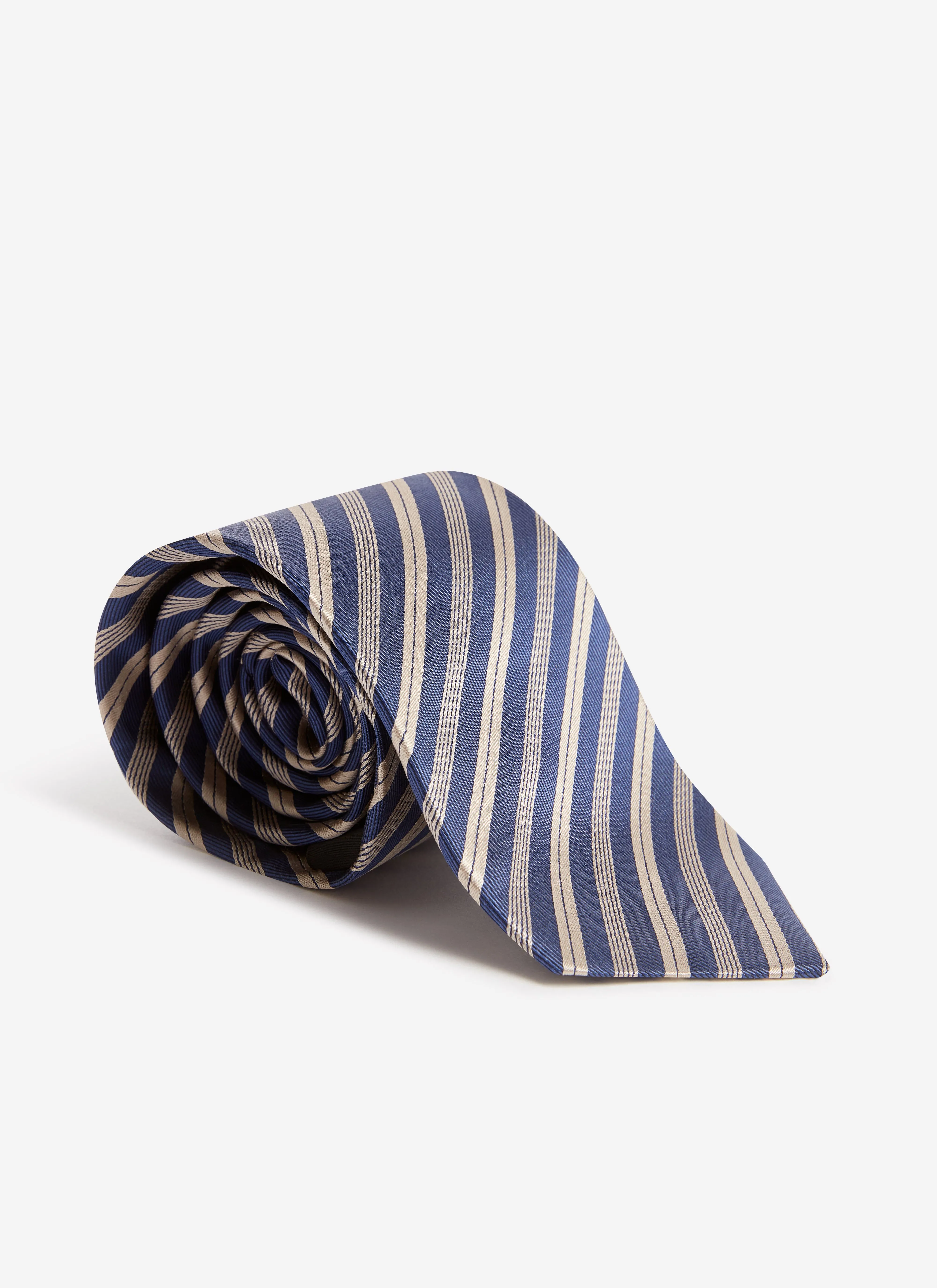 Micro Stripe Silk Tie | Burgundy sold by Percival product image thumbnail 4