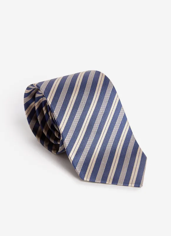 Micro Stripe Silk Tie | Burgundy sold by Percival