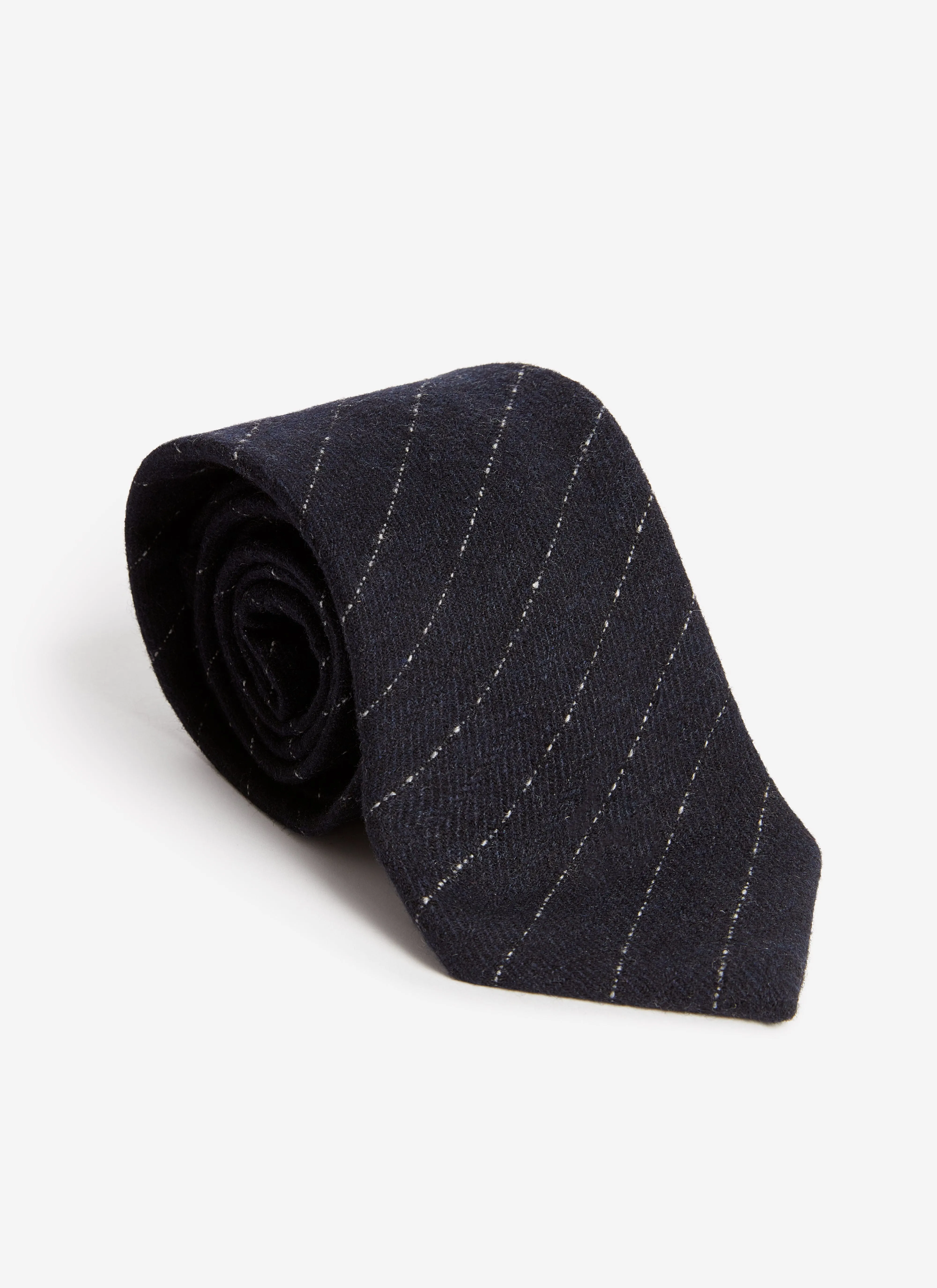 Textured Stripe Tie | Navy sold by Percival