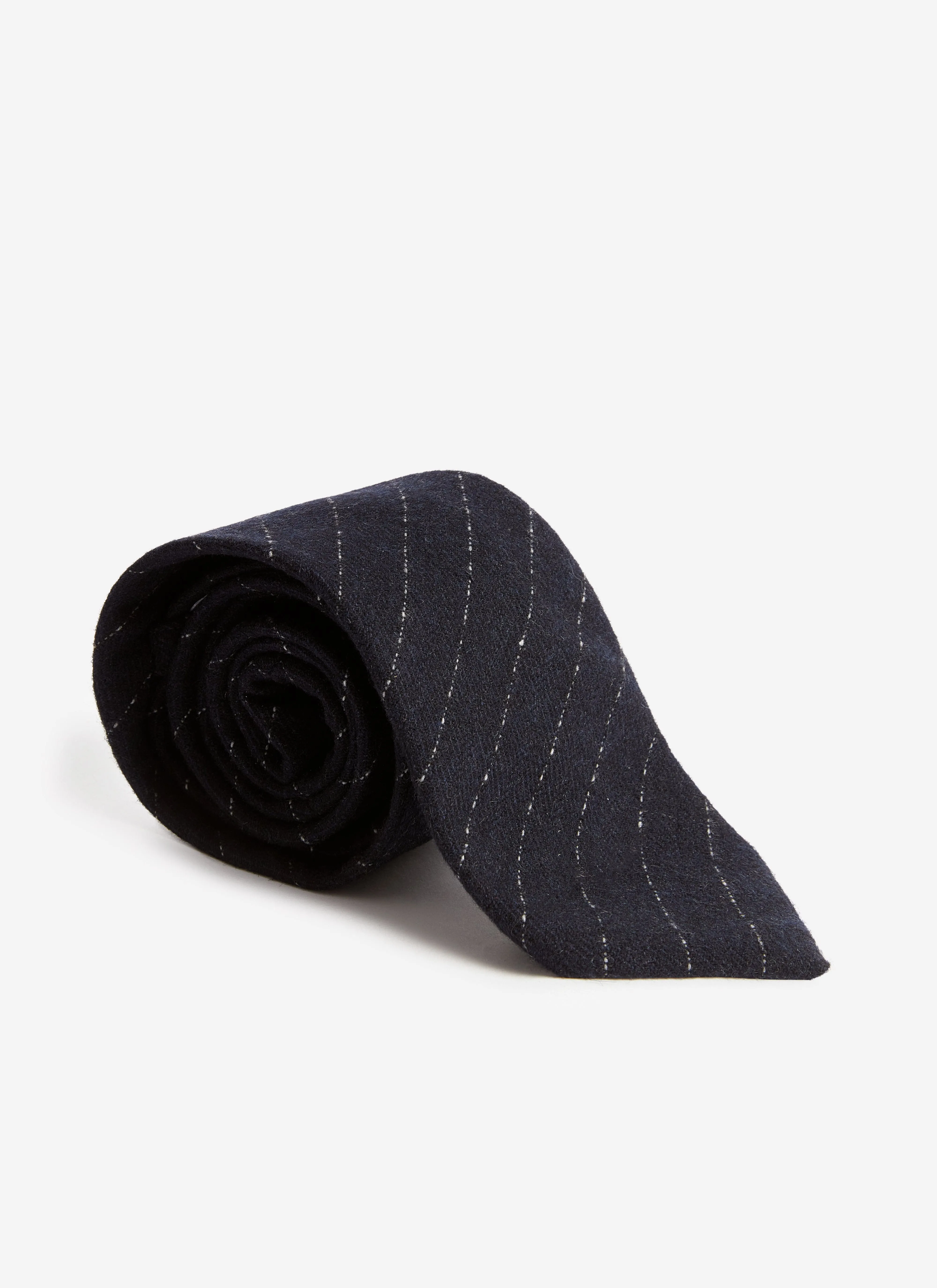 Textured Stripe Tie | Navy sold by Percival product image thumbnail 4