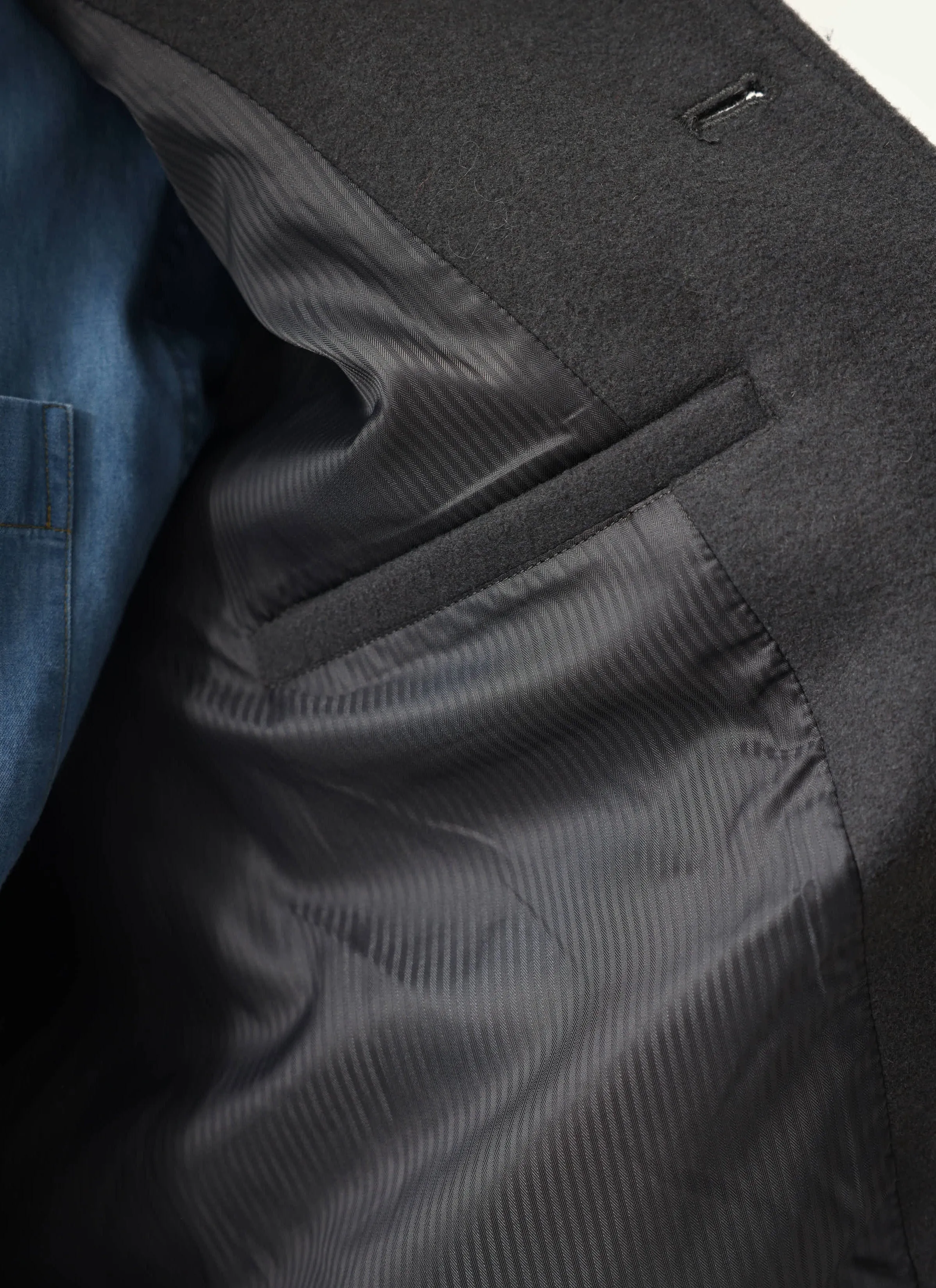 Peacoat | Melton Wool | Charcoal sold by Percival product image thumbnail 3