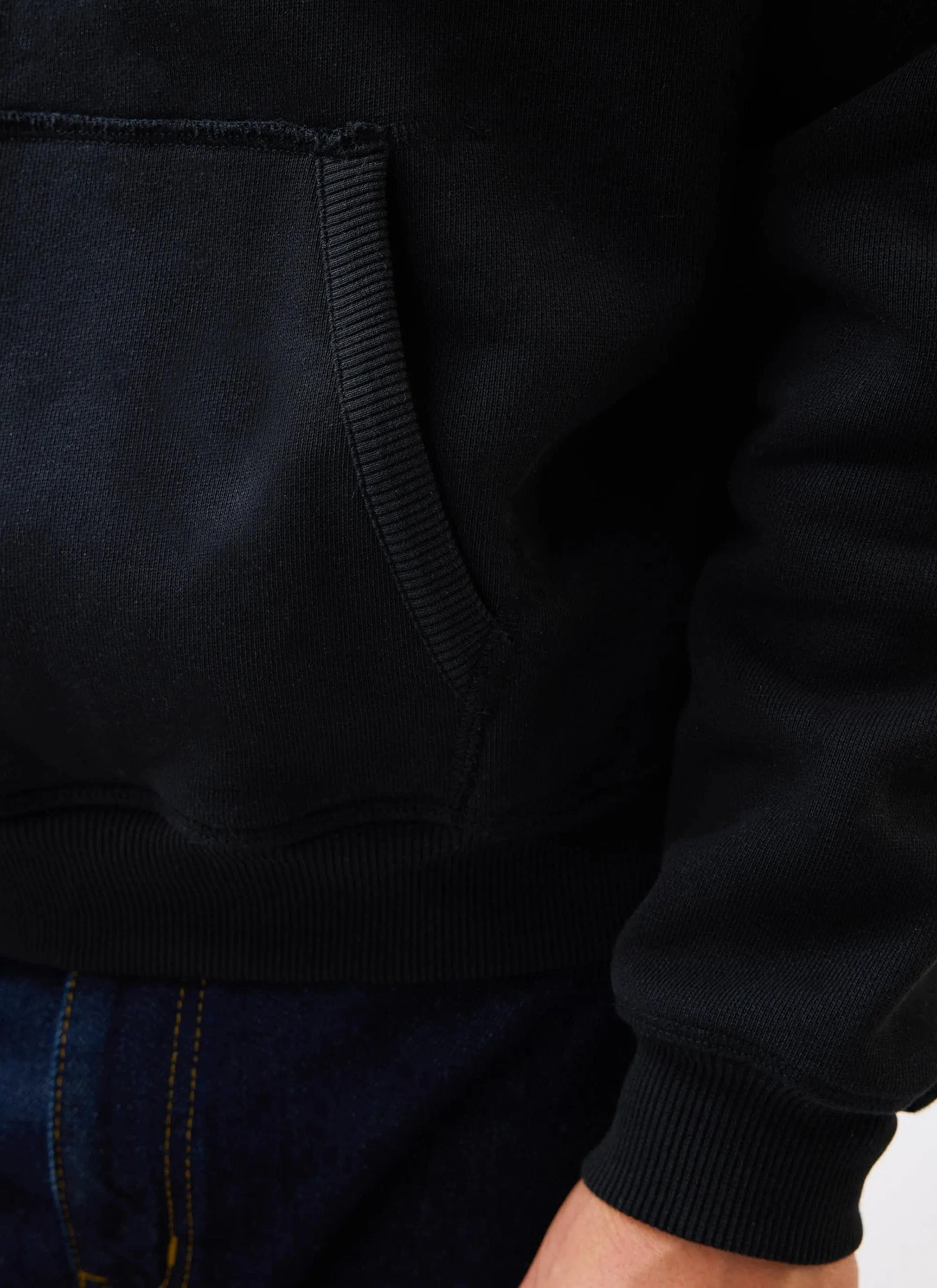 Heritage 90's Raglan Hoodie | Cotton | Black sold by Percival product image thumbnail 5