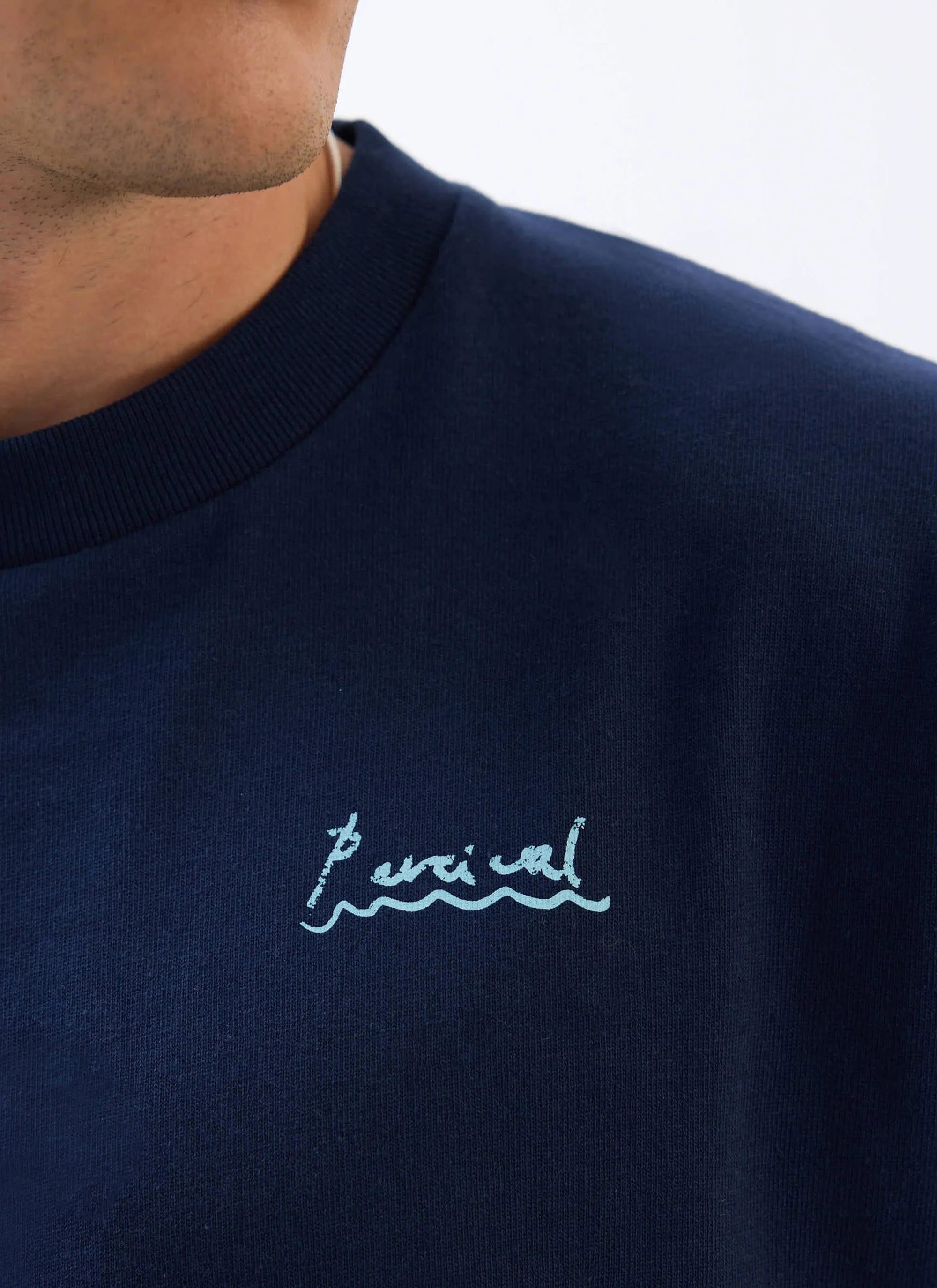 Amor Oversized T Shirt | Organic Cotton | Navy sold by Percival product image thumbnail 4