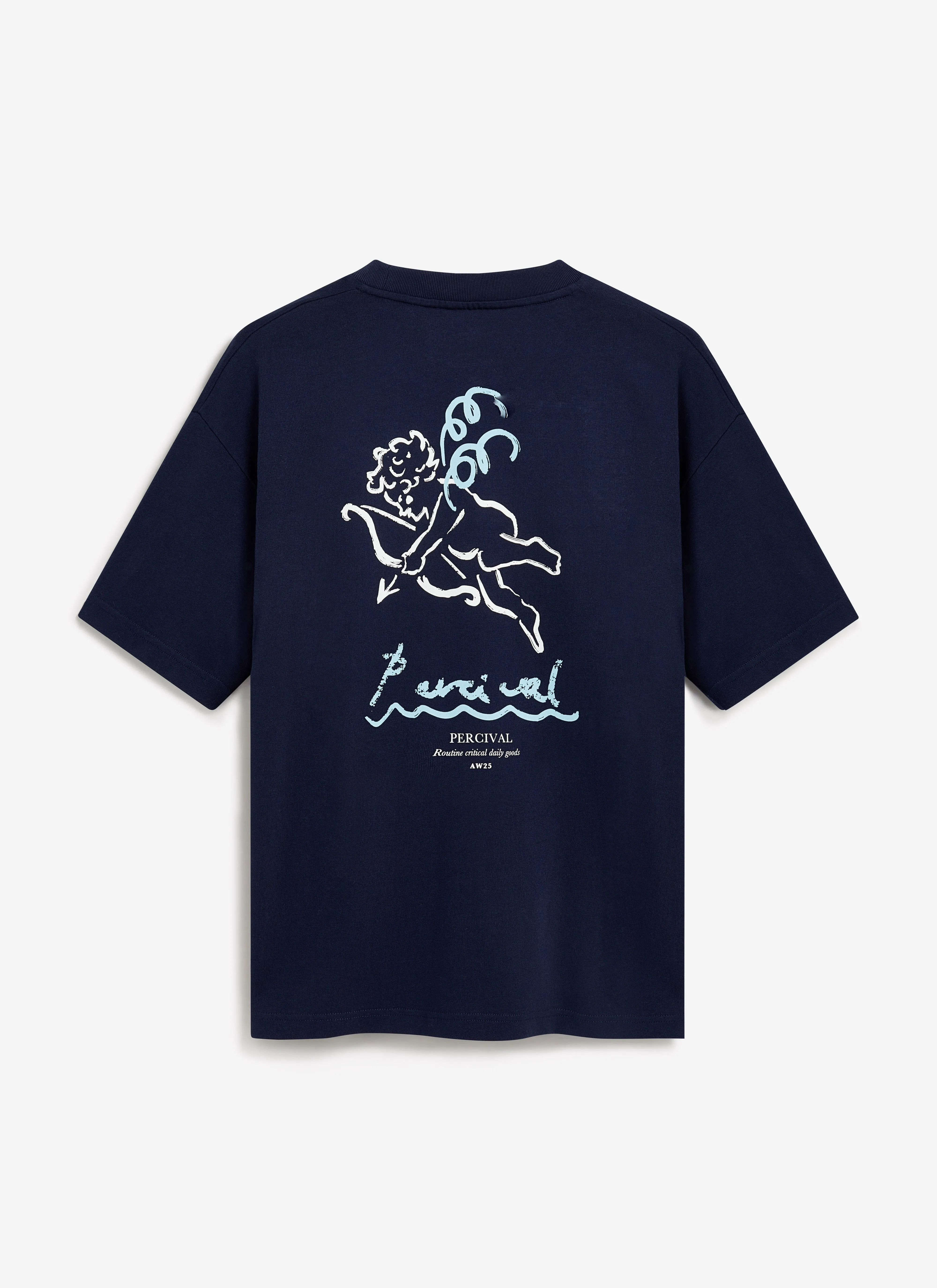 Amor Oversized T Shirt | Organic Cotton | Navy sold by Percival