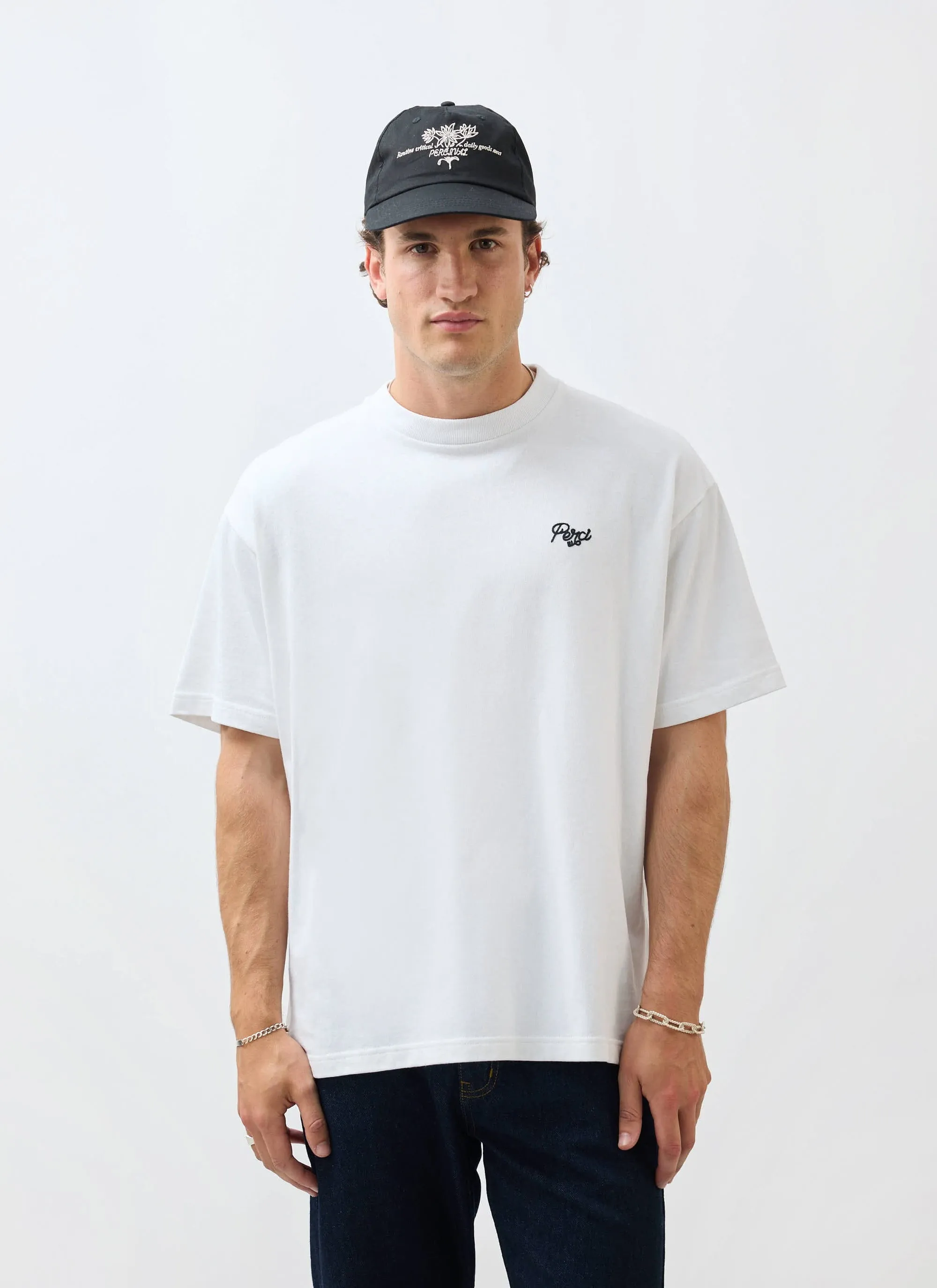Du Temps Oversized T Shirt | Cotton | White sold by Percival product image thumbnail 3