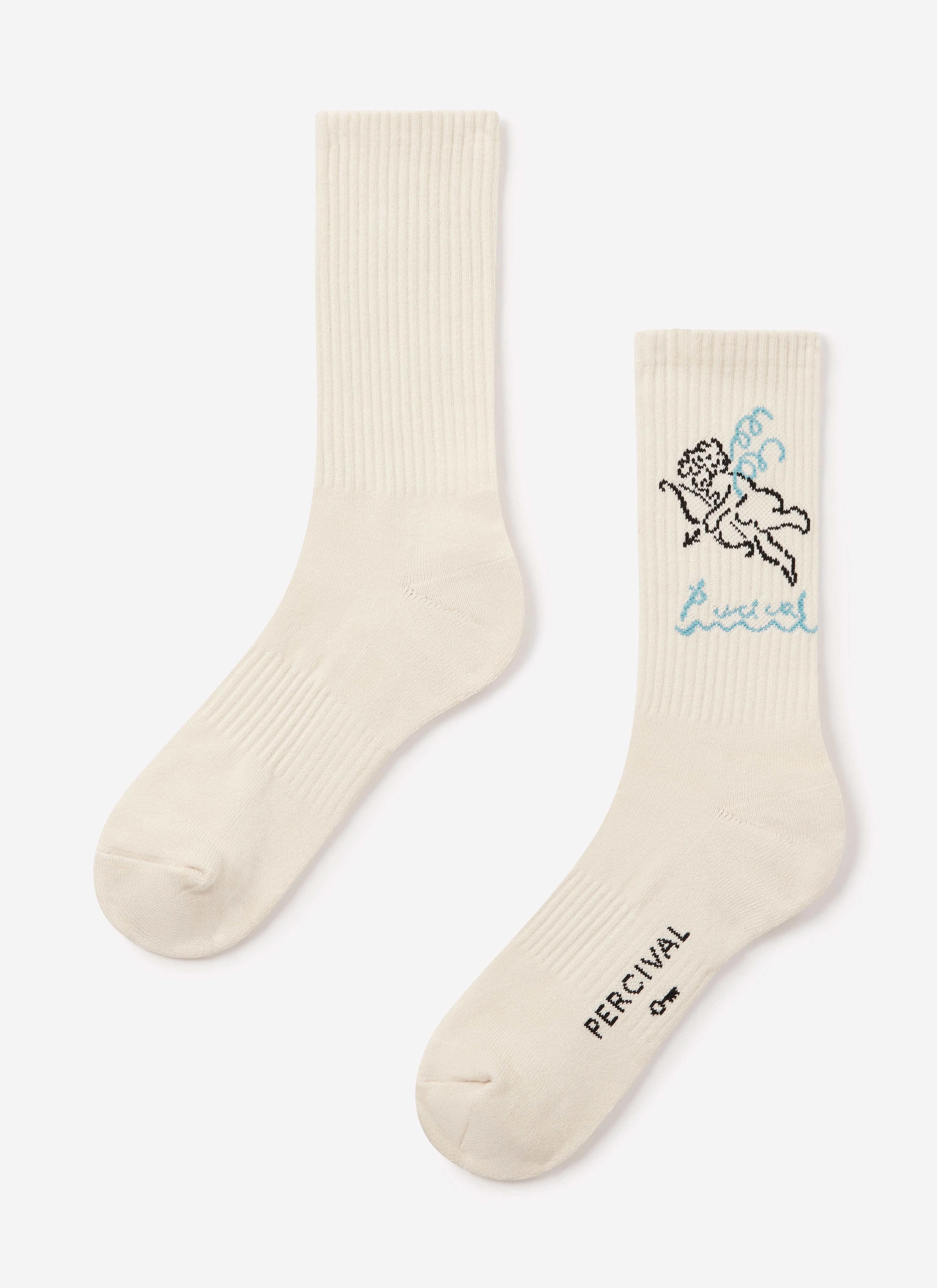 Amor Jacquard Socks | Ecru sold by Percival product image thumbnail 2