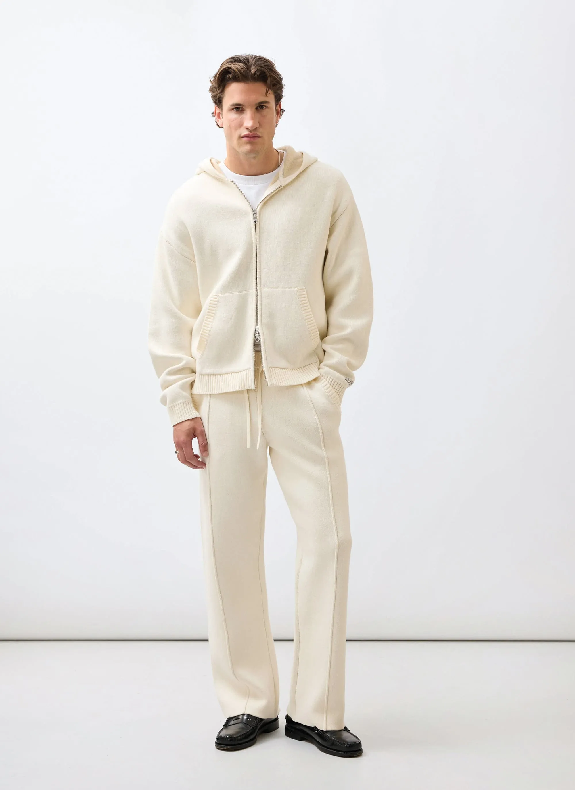 Chronicle Knitted Hoodie | Cotton | Ecru sold by Percival product image thumbnail 2